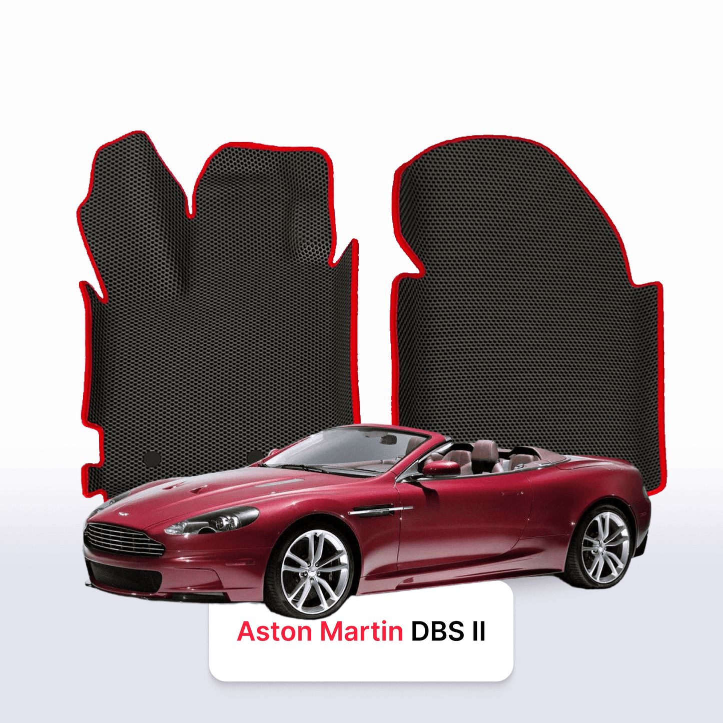 Fußmatten EVAMATS für Aston Martin DBS 2 Gen 2007-2012 Jahr CABRIO Volante