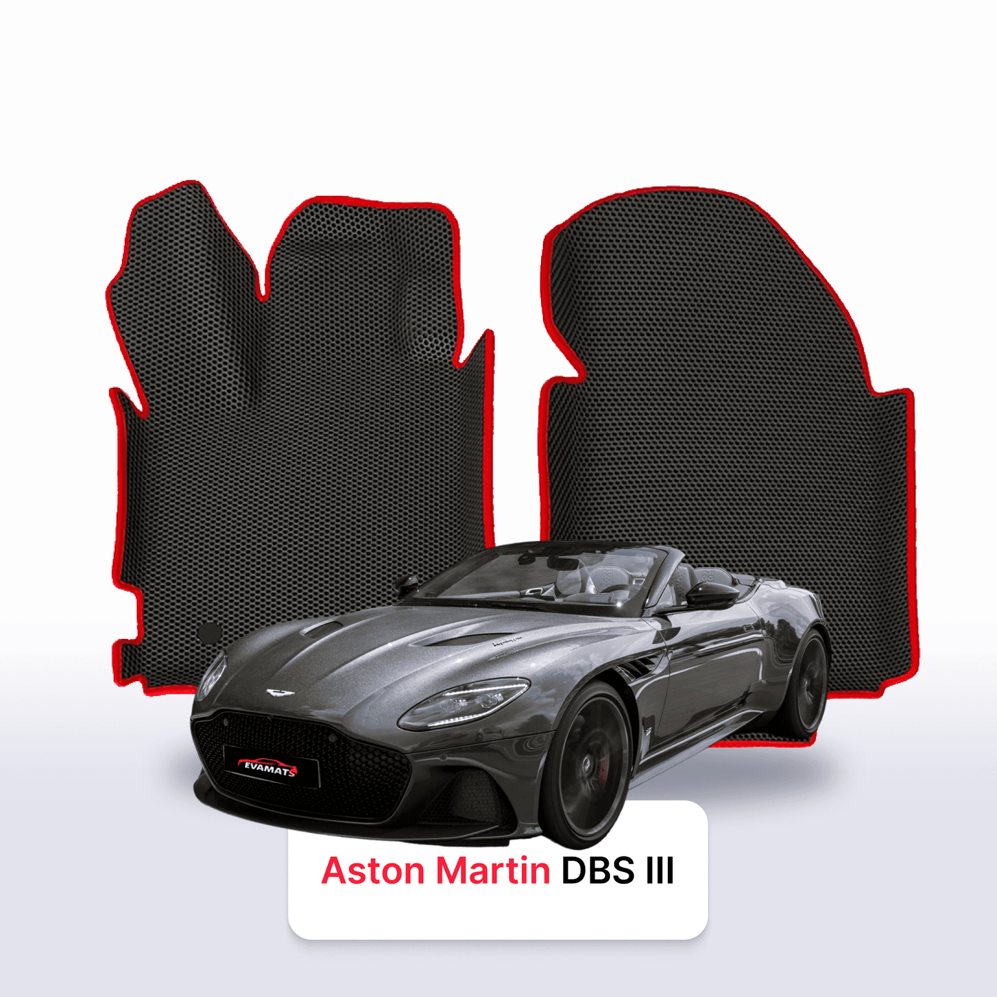 Fußmatten EVAMATS für Aston Martin DBS 3 Gen 2018-2023 Jahr CABRIO