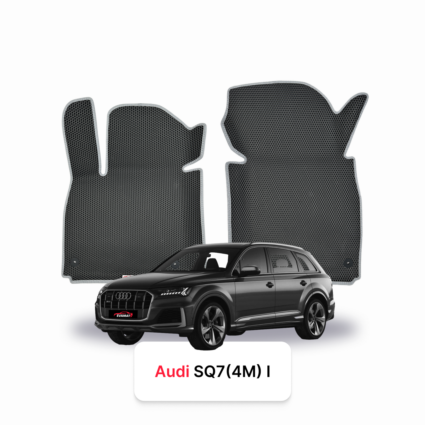 Fußmatten EVAMATS für Audi SQ7 (4M) 1. Generation 2016-2025 Jahr SUV 7-Sitzer