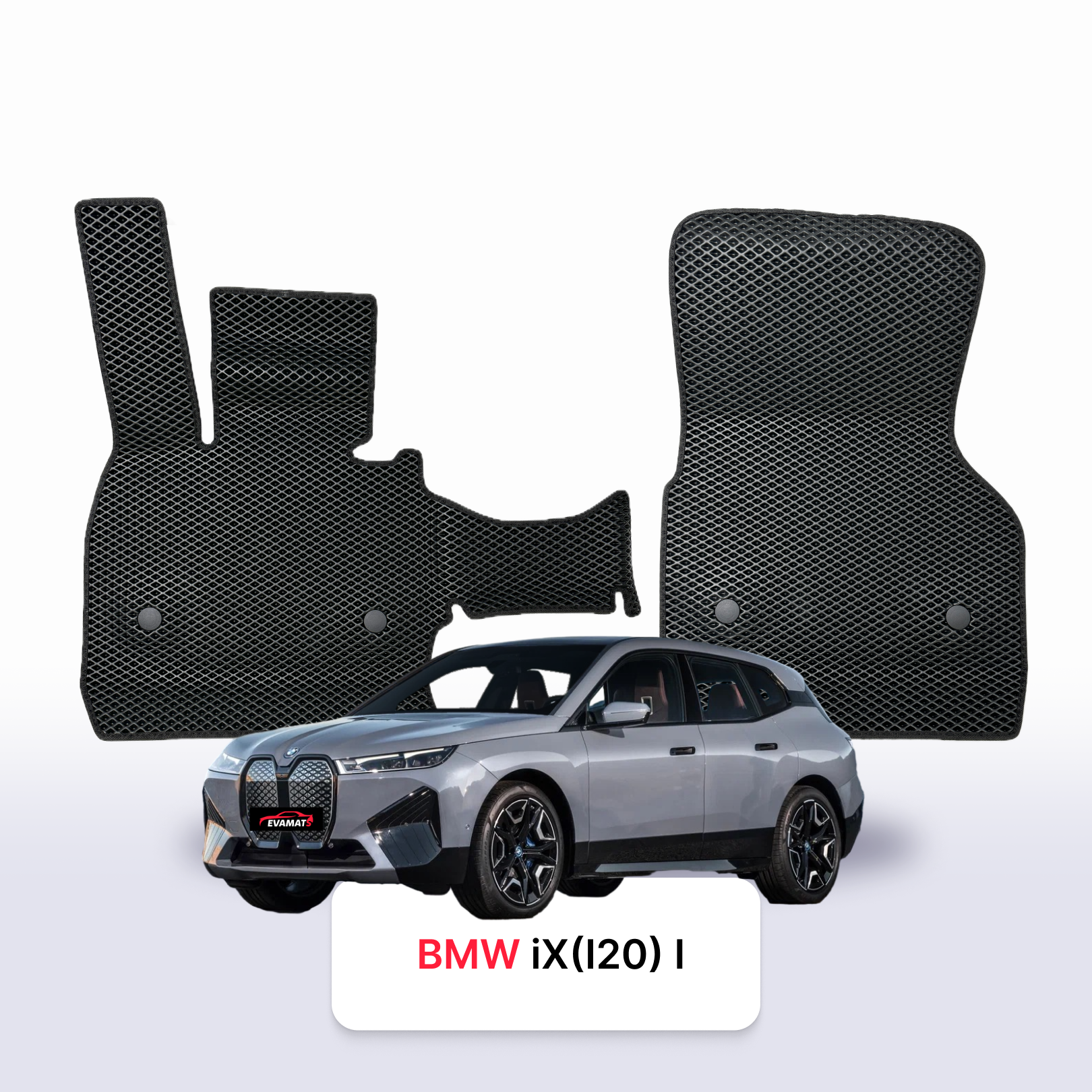 Fußmatten EVAMATS für BMW iX (I20) 1. Generation 2021-2025 Jahr ELEKTRO-SUV Fußmatten EVAMATS für BMW iX (I20) 1. Generation 2021-2025 Jahr ELEKTRO-SUV