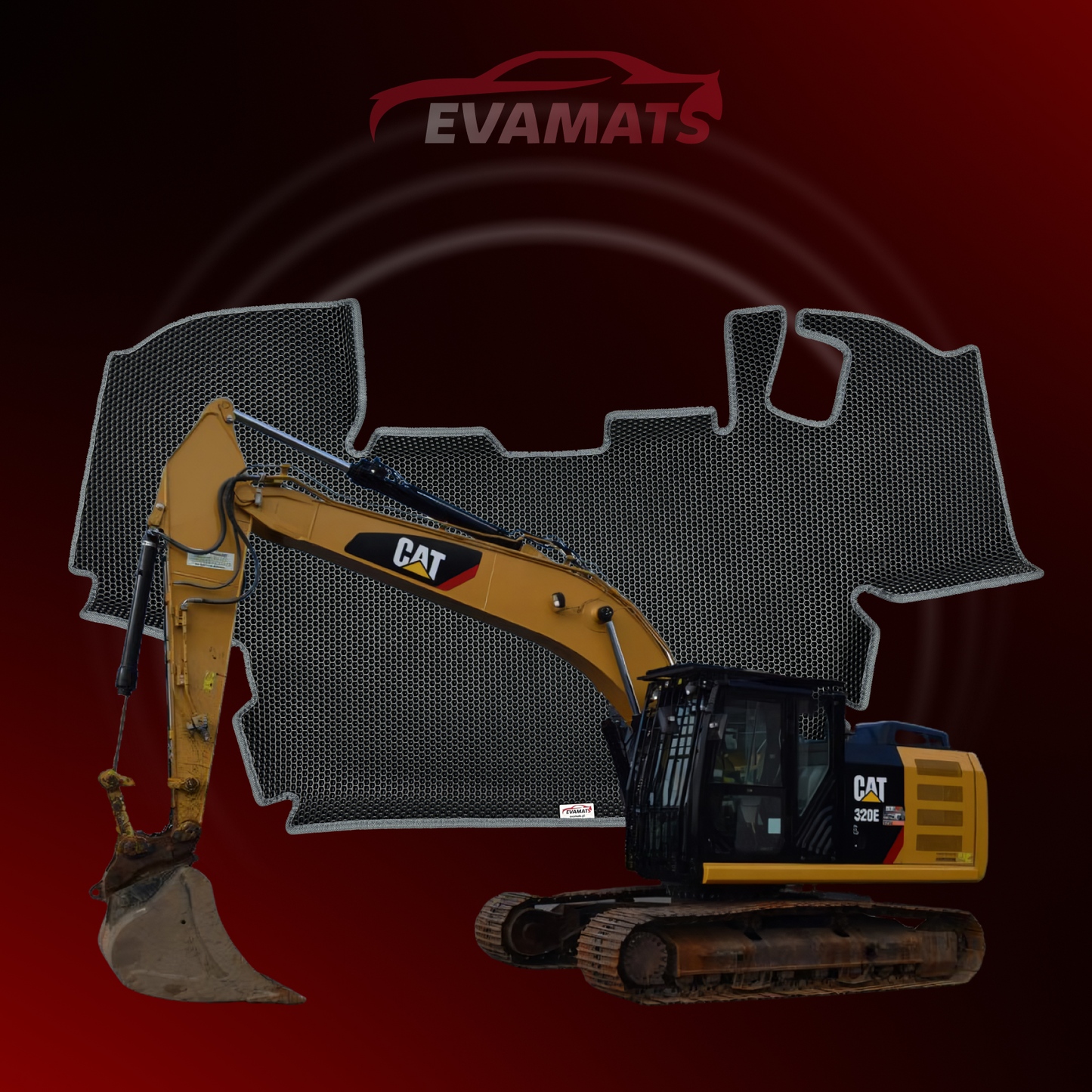 Fußmatten EVAMATS für CAT 320E 1. Generation 2012-2018 Jahr DIGGER