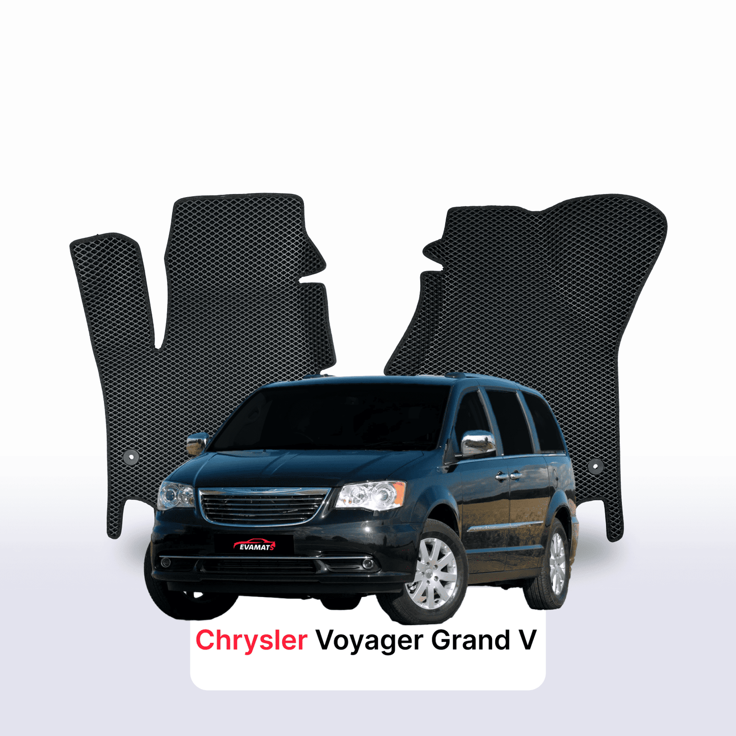Fußmatten EVAMATS für Chrysler Voyager Grand 5 Gen 2007-2016 Jahr MINIVAN