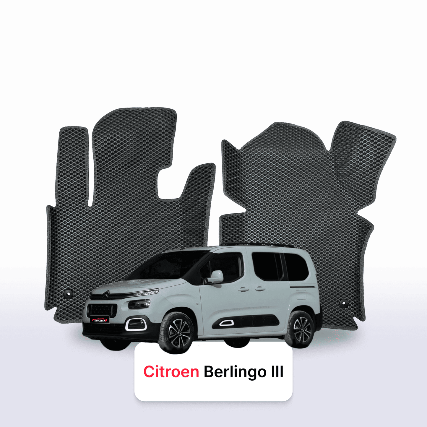Fußmatten EVAMATS für Citroen Berlingo 3 Gen 2018-2025 Jahr MINIVAN SHORT