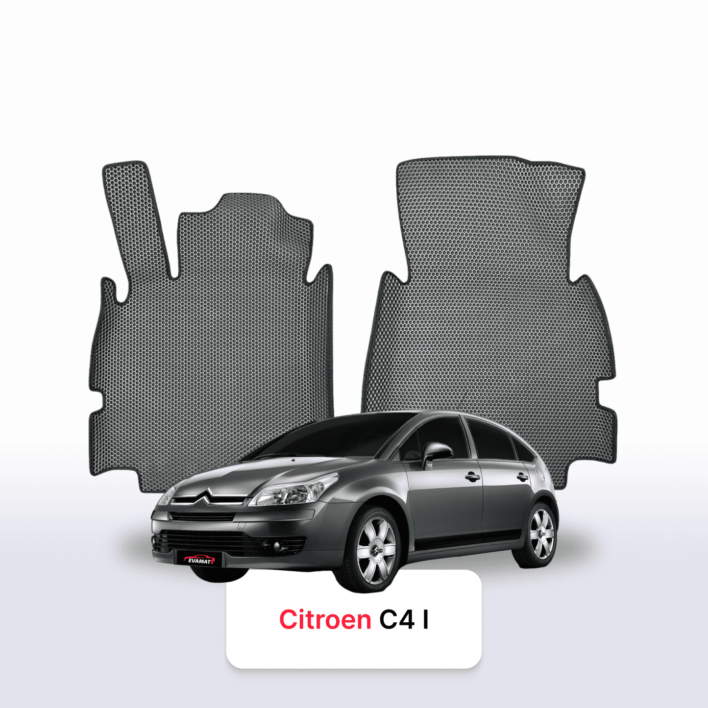 Fußmatten EVAMATS für Citroen C4 1. Generation 2004-2014 Jahr FLIEßHECK 5-Türer