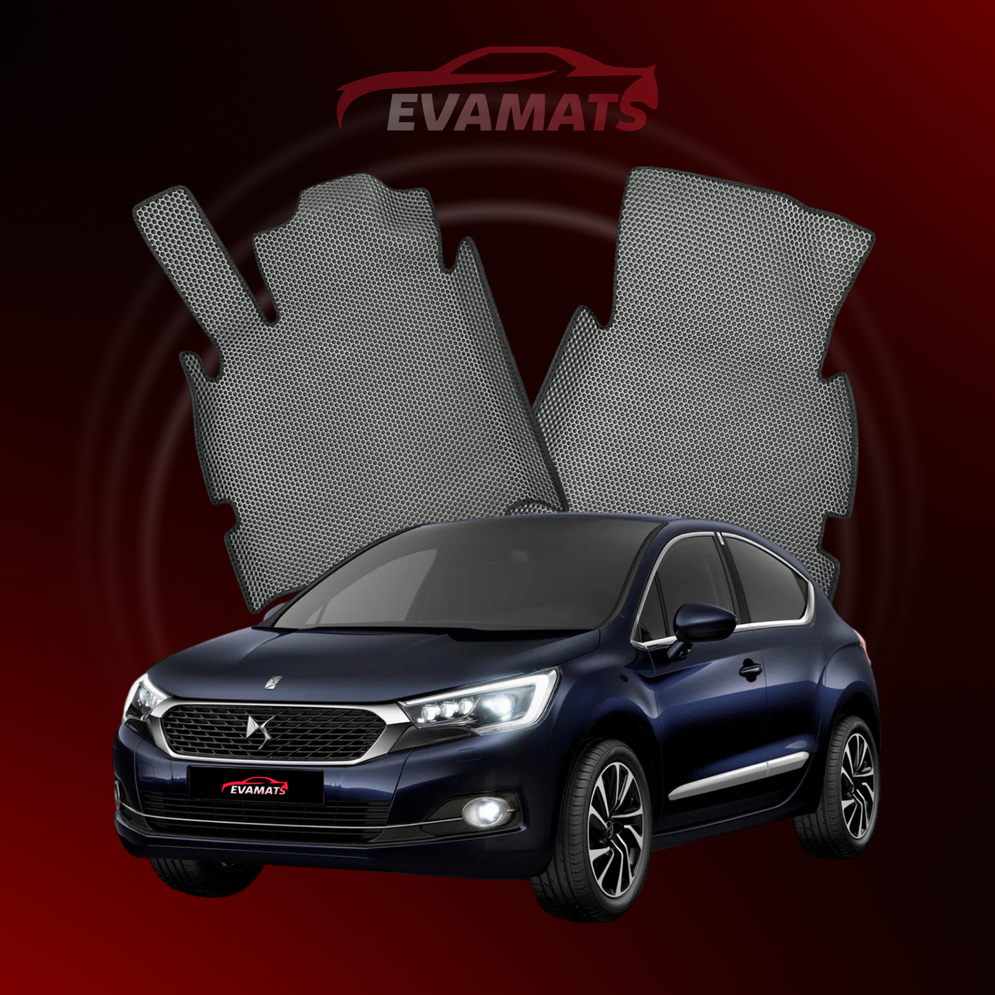 Fußmatten EVAMATS für DS 4 1 Gen 2015-2018 Jahr FLIEßHECK 5-Türer