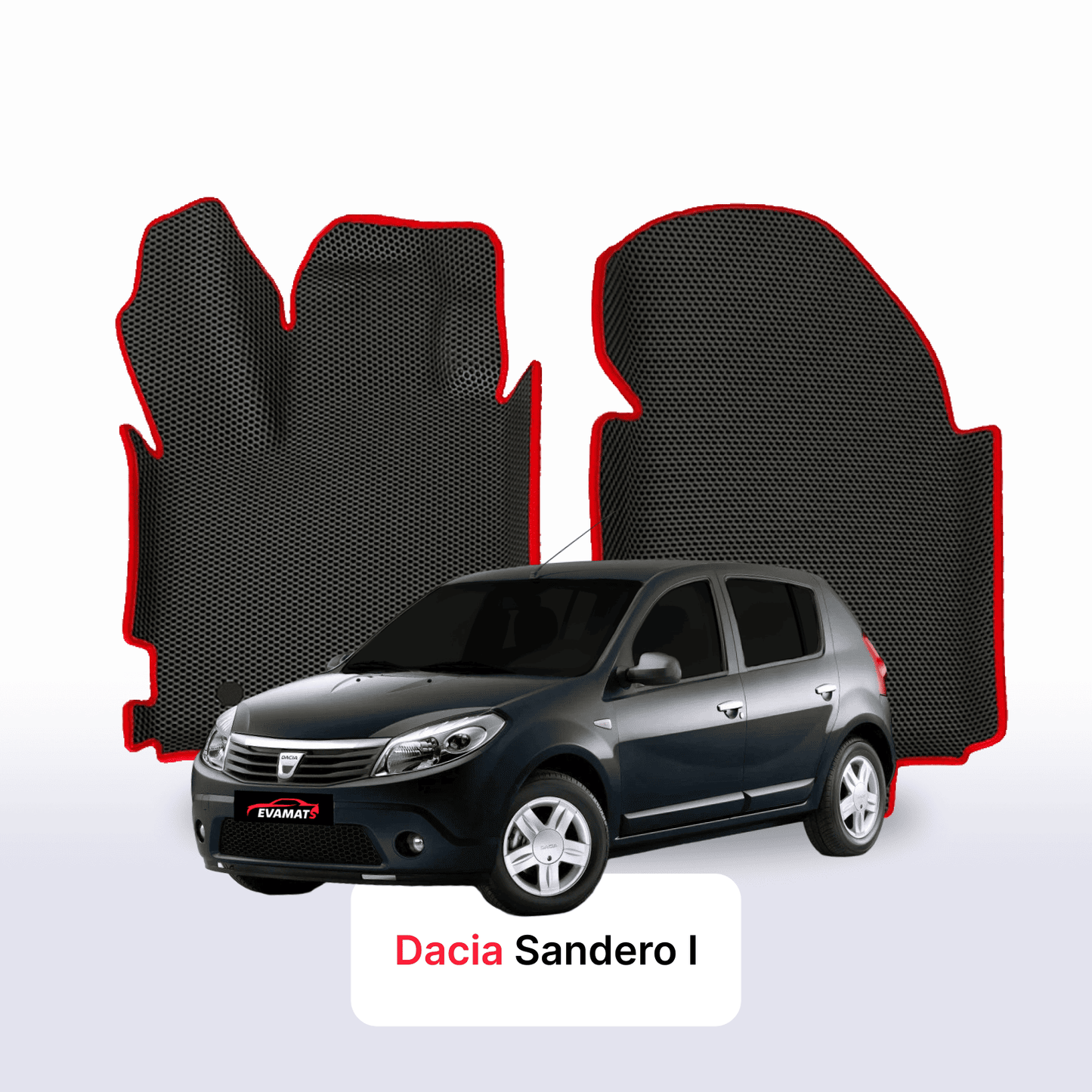 Fußmatten EVAMATS für Dacia Sandero 1 Gen 2007-2012 Jahr FLIEßHECK 5-Türer