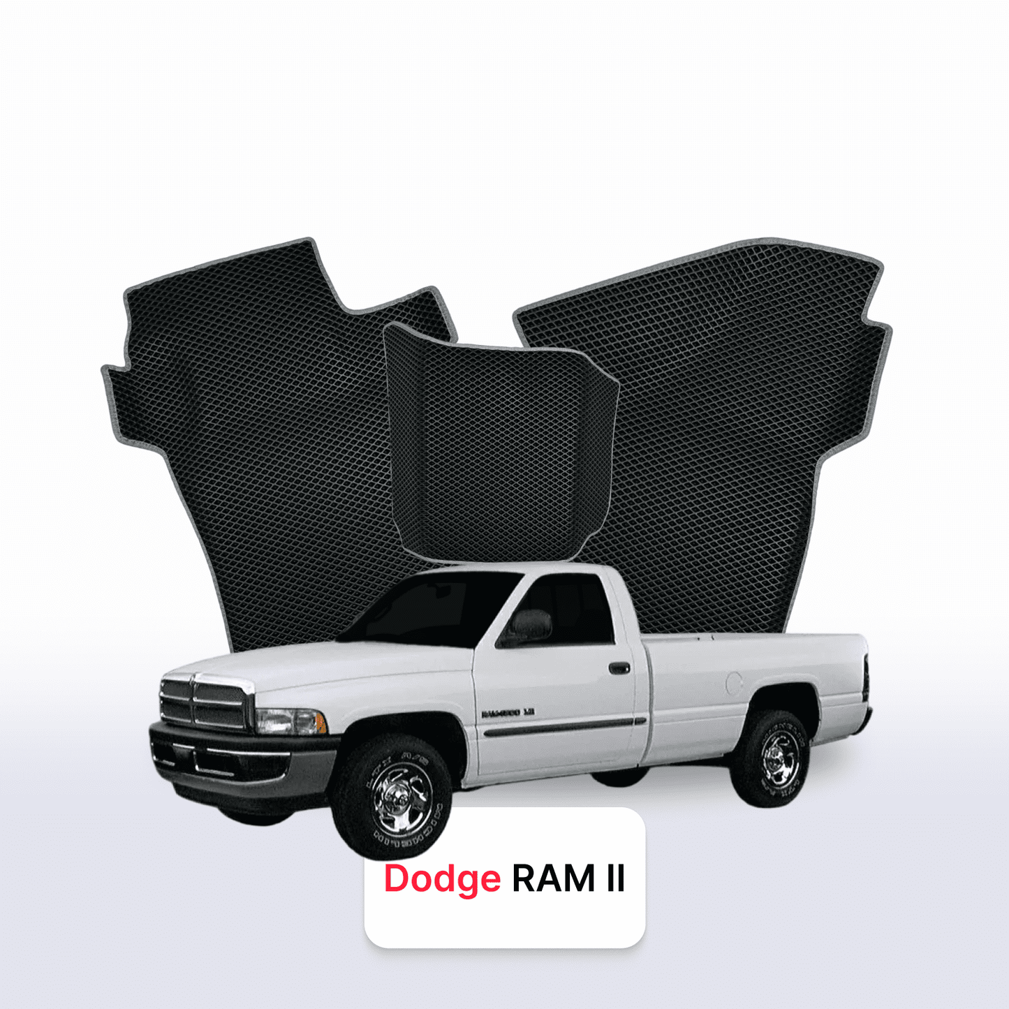 Fußmatten EVAMATS für Dodge RAM (BRBE) 2. Generation 1993–2002, PICK-UP mit Einzelkabine