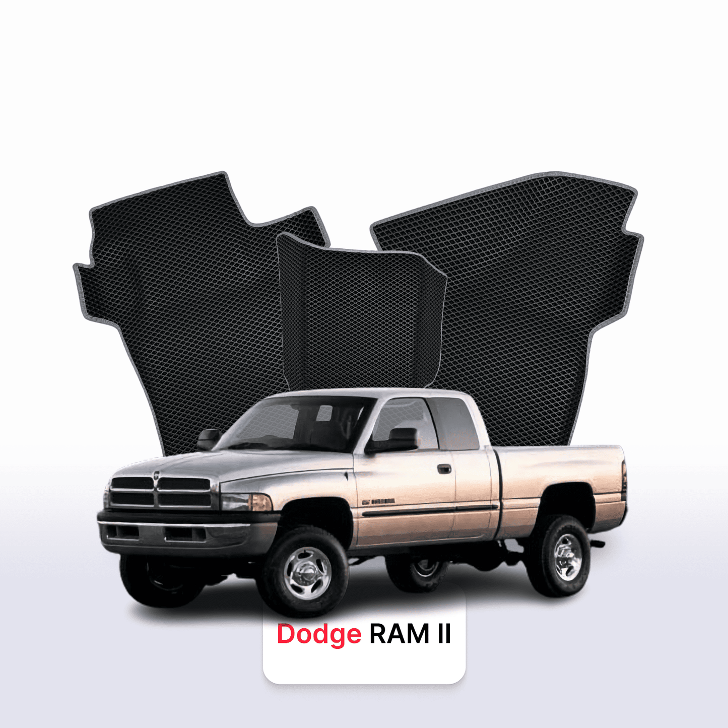 Fußmatten EVAMATS für Dodge RAM (BRBE) 2. Generation 1993-2002, PICK-UP, eineinhalb Kabinen