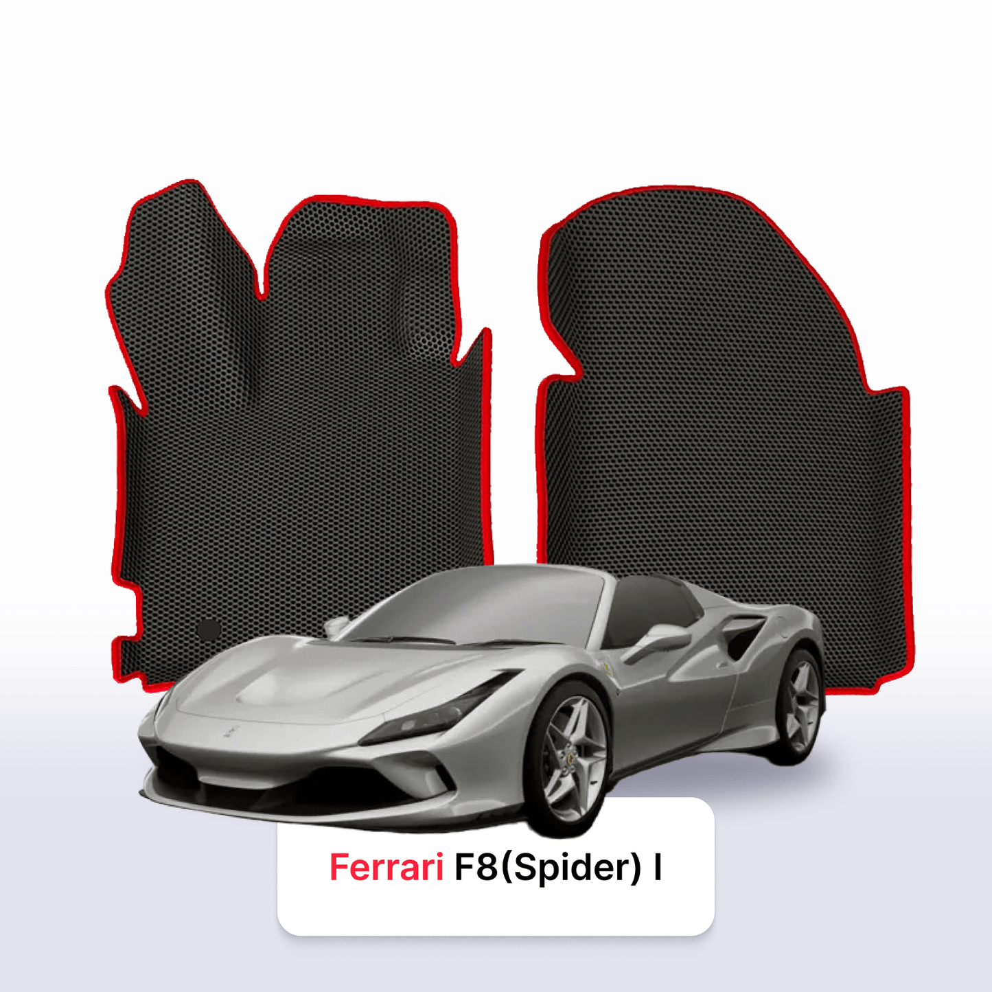 Fußmatten EVAMATS für Ferrari F8 (Spider) 1. Generation 2019-2023 Jahr ROADSTER