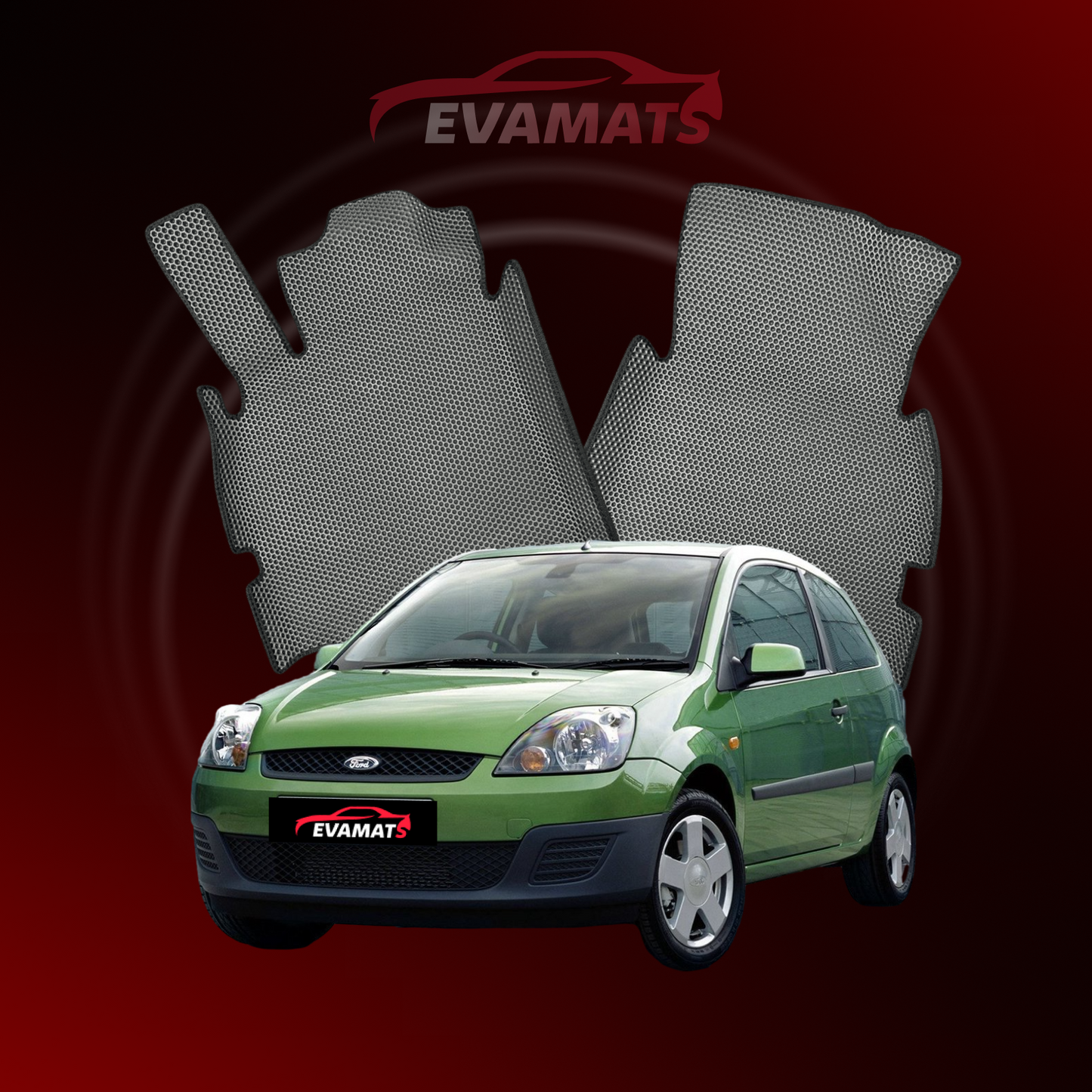 Fußmatten EVAMATS für Ford Fiesta 5. Generation 2002–2008, Schrägheck, 3-türig
