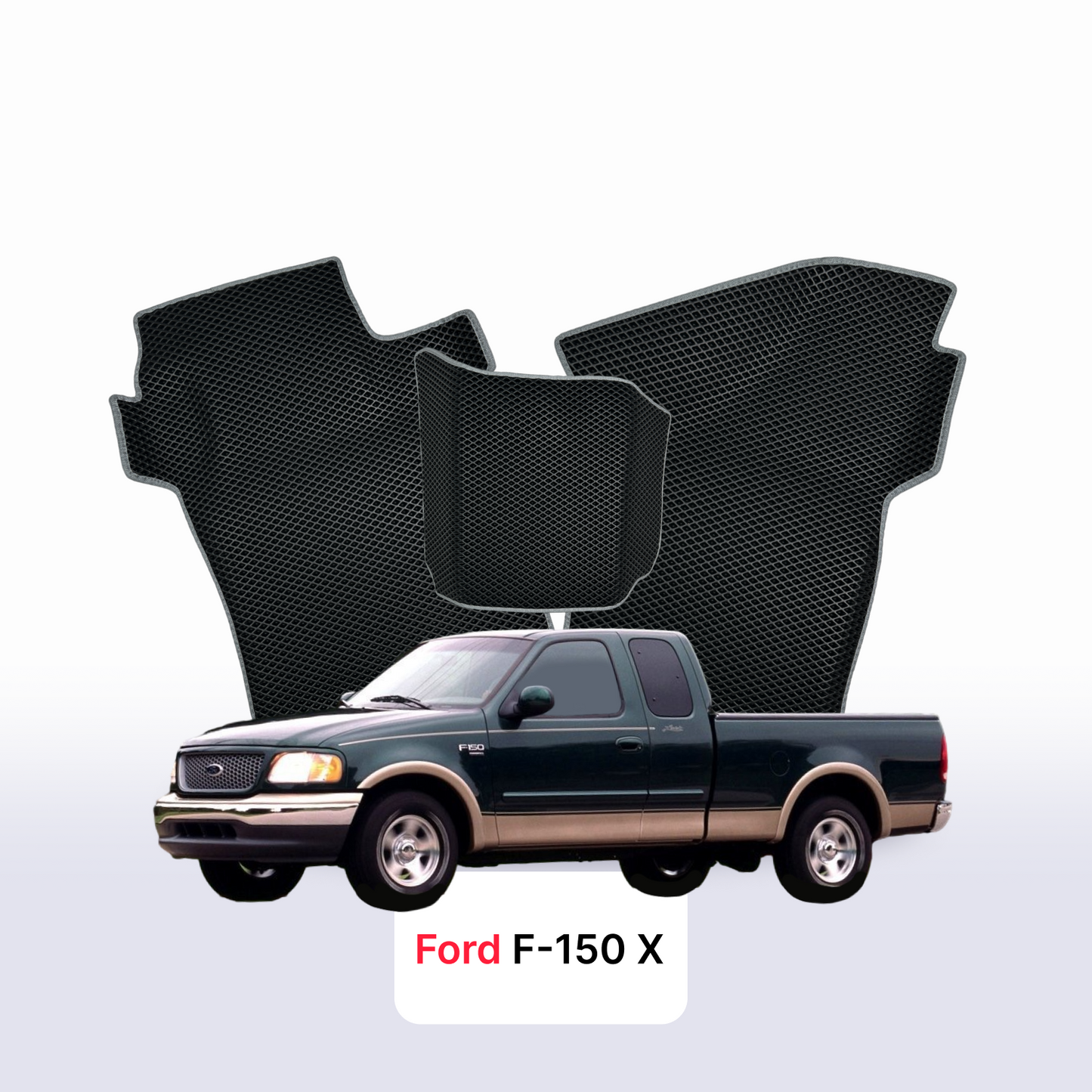 Fußmatten EVAMATS für Ford F-150 10. Generation 1996-2004 Baujahr PICK-UP mit eineinhalb Kabinen