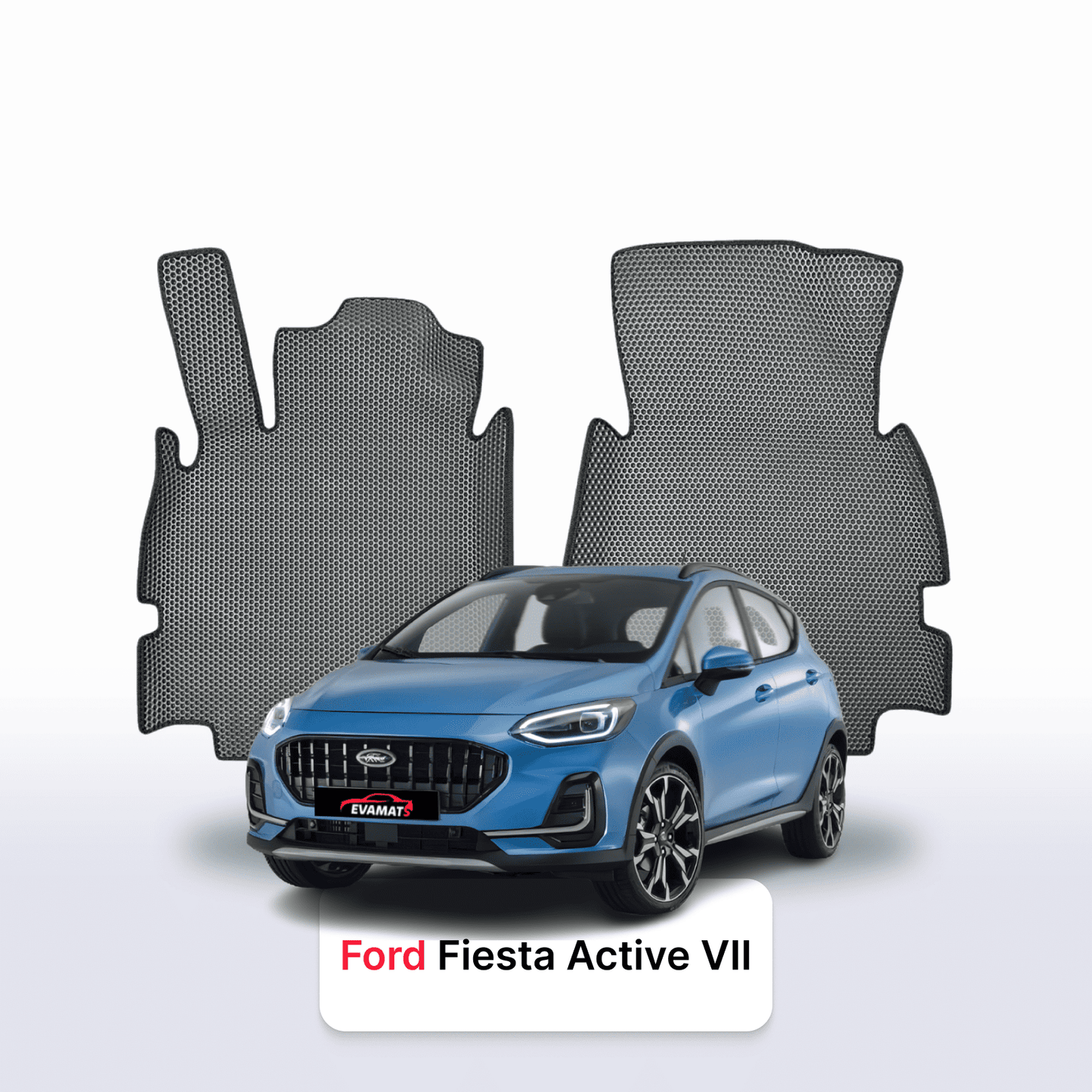 Fußmatten EVAMATS für Ford Fiesta Active 7. Generation 2017-2023 Jahr FLIEßHECK 5-Türer