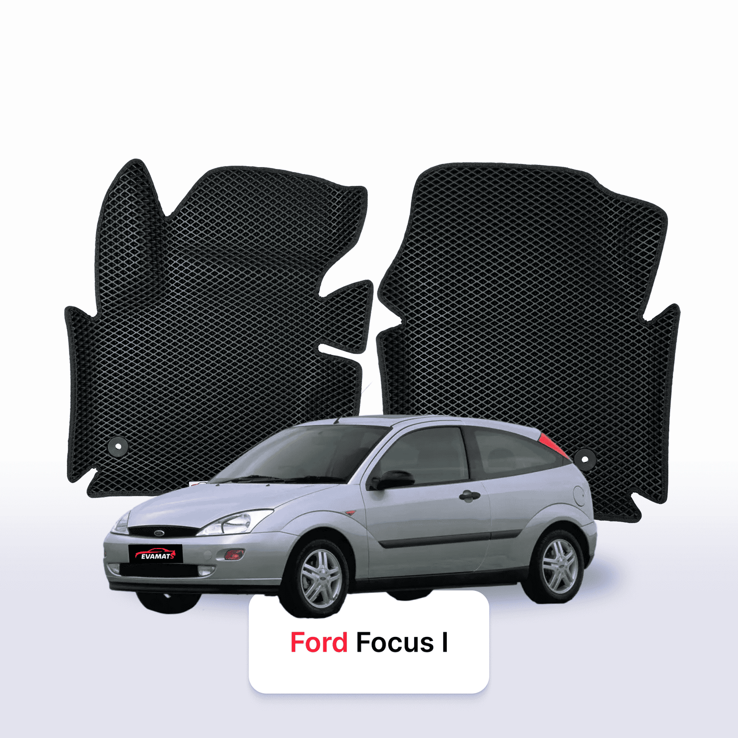Fußmatten EVAMATS für Ford Focus 1 Gen 1998-2004 Jahr FLIEßHECK 3-Türer