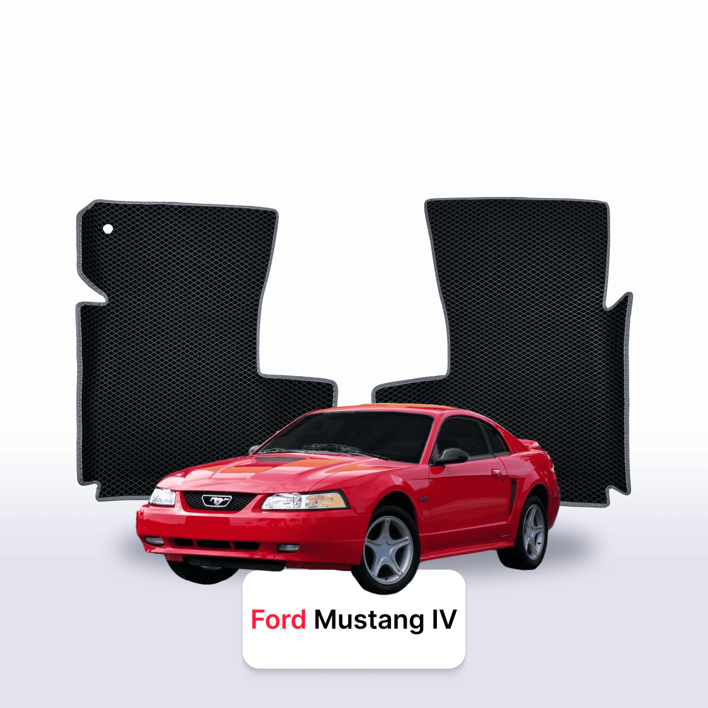 Fußmatten EVAMATS für Ford Mustang 4 Gen 1993-2004 Jahr COUPE