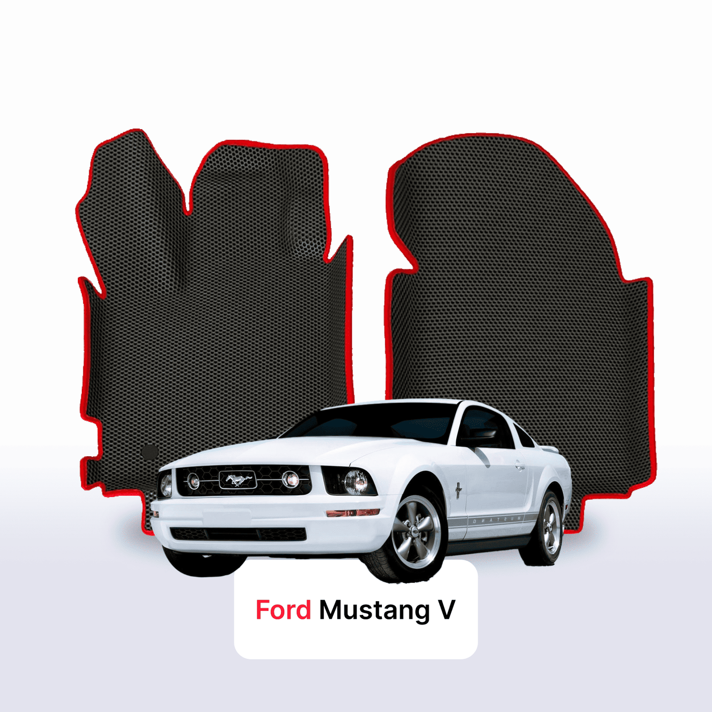 Fußmatten EVAMATS für Ford Mustang 5 Gen 2004-2014 Jahr COUPE