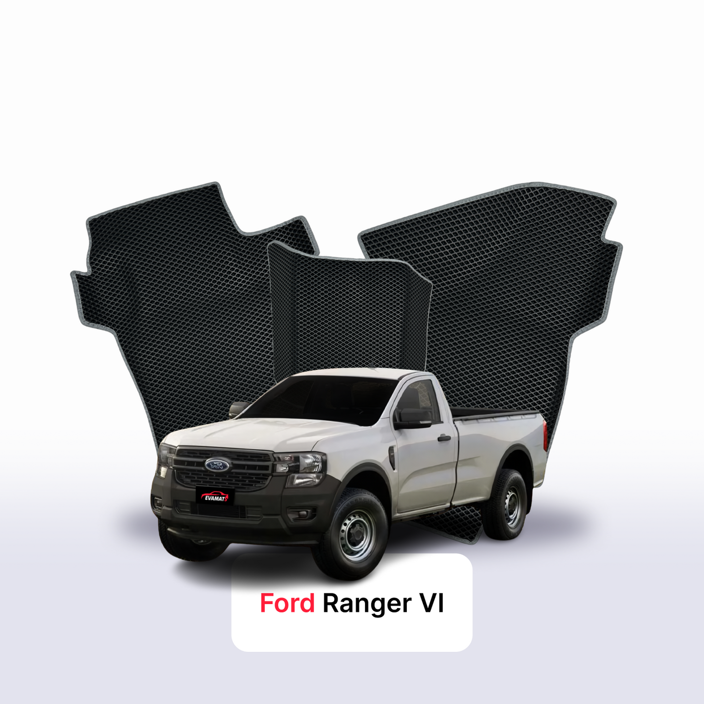 Fußmatten EVAMATS für Ford Ranger 6 Gen 2022-2025 Jahr PICK-UP Einzelkabine