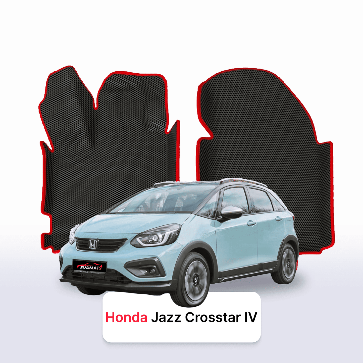 Fußmatten EVAMATS für Honda Jazz Crosstar 4. Generation 2020-2023 Jahr Hybrid FLIEßHECK 5-Türer