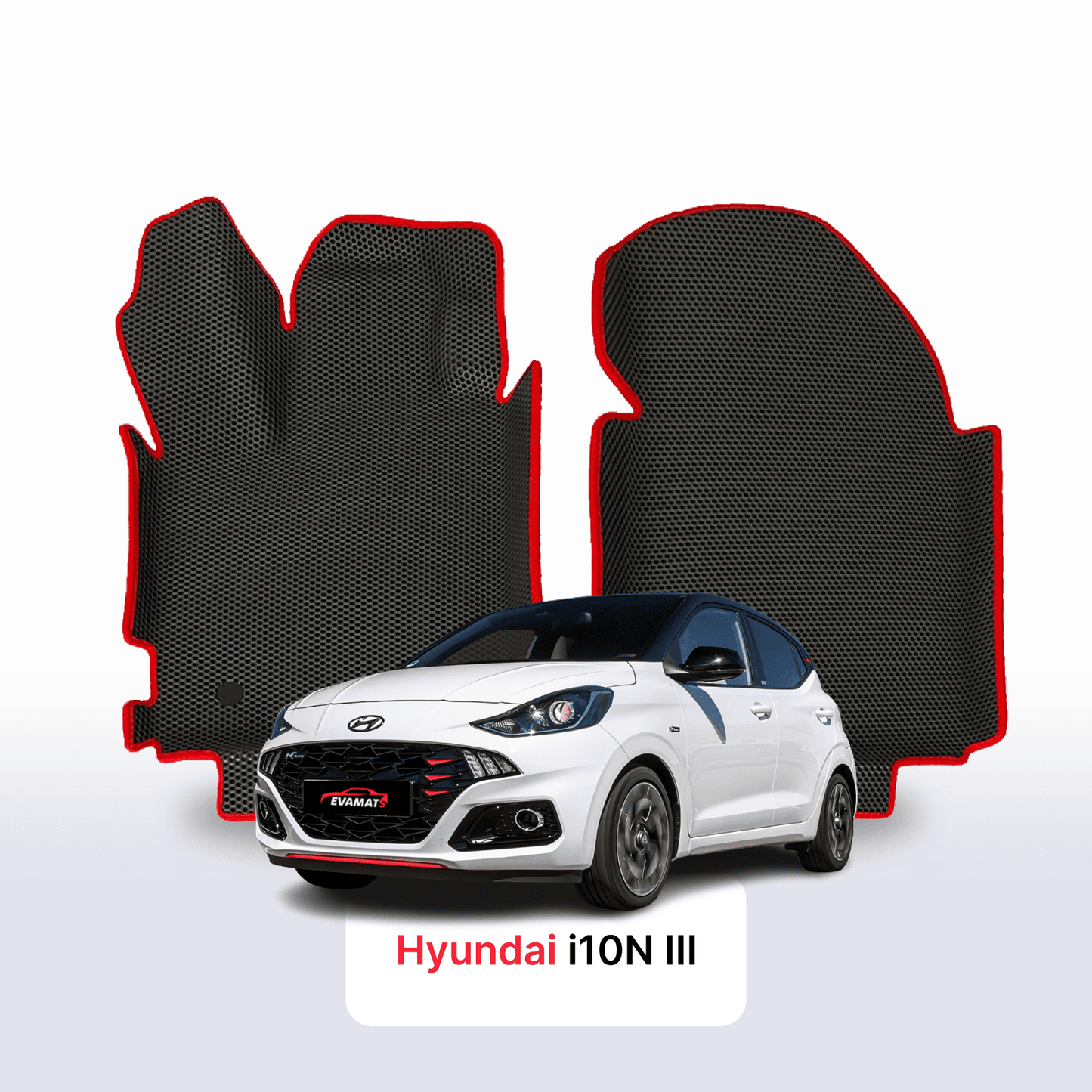 Fußmatten EVAMATS für Hyundai i10 3. Generation 2019-2025 Jahr FLIEßHECK 5-Türer