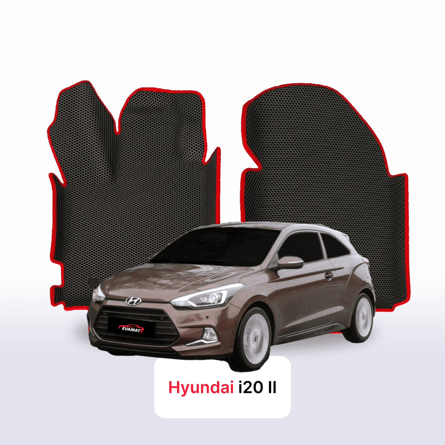 Fußmatten EVAMATS für Hyundai I20(IB) 2. Generation 2014-2020 Jahr FLIEßHECK 3-Türer