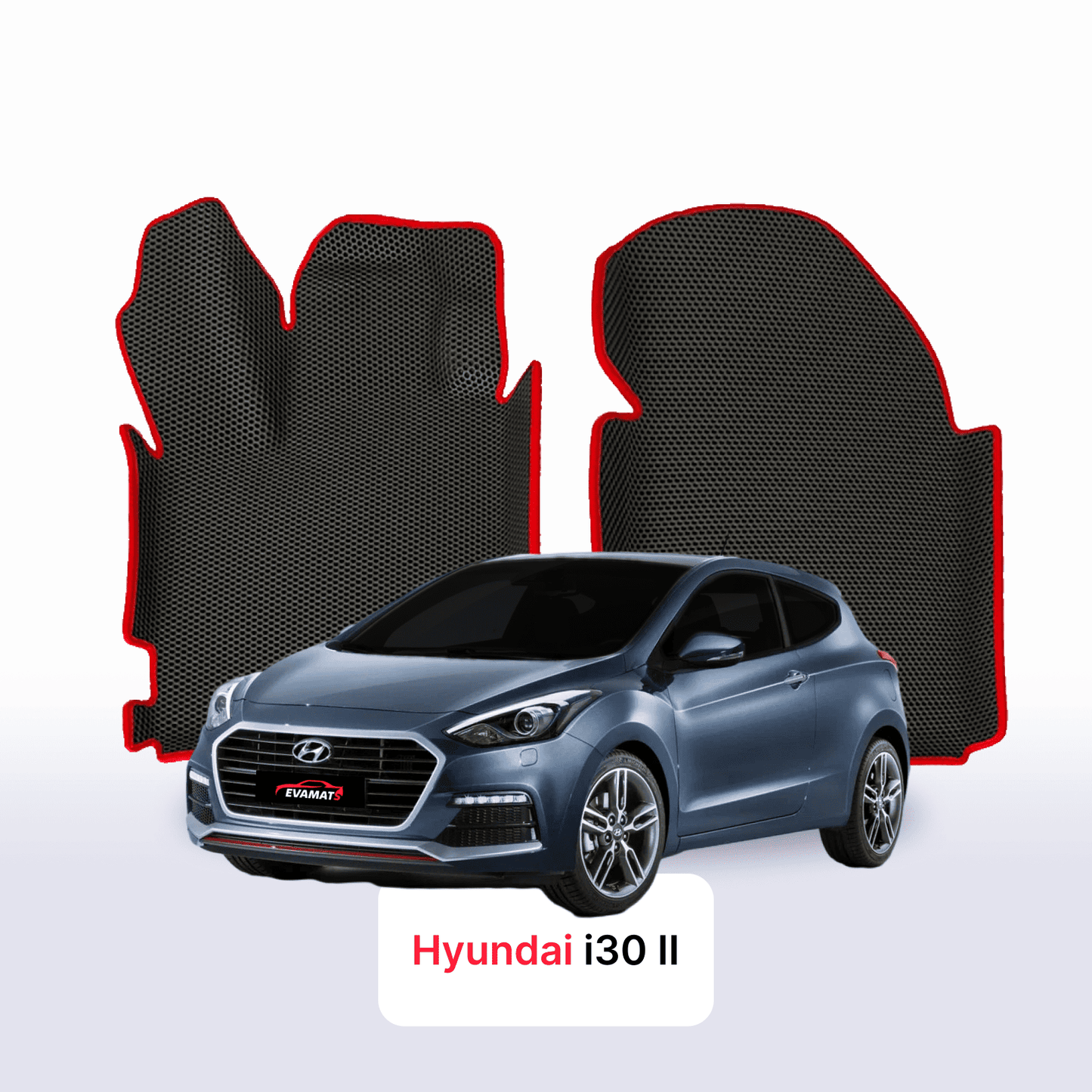 Fußmatten EVAMATS für Hyundai I30 2. Generation 2011–2017, Schrägheck, 3-türig