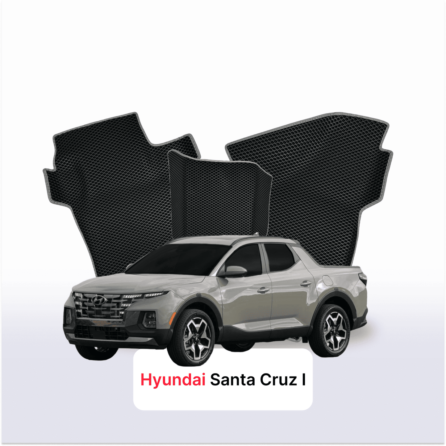 Fußmatten EVAMATS für Hyundai Santa Cruz 1. Generation 2021-2025 Jahr PICK-UP Doppelkabine