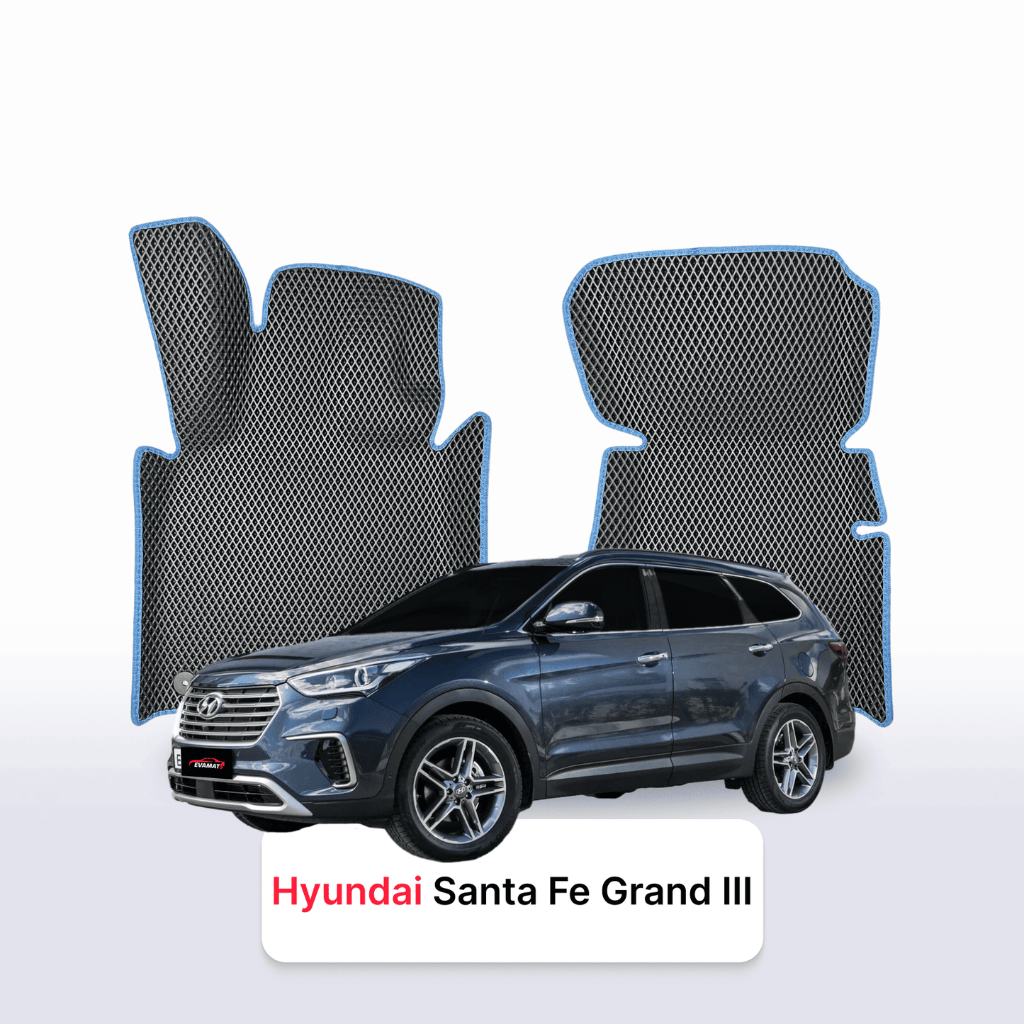 Fußmatten EVAMATS für Hyundai Santa Fe Grand 3 Gen 2012-2018 Jahr SUV