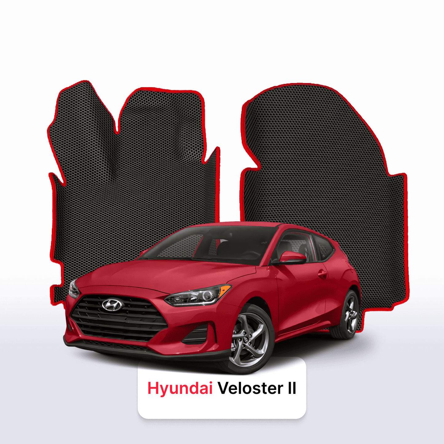 Fußmatten EVAMATS für Hyundai Veloster 2 Gen 2018-2022 Jahr FLIEßHECK 4-Türer