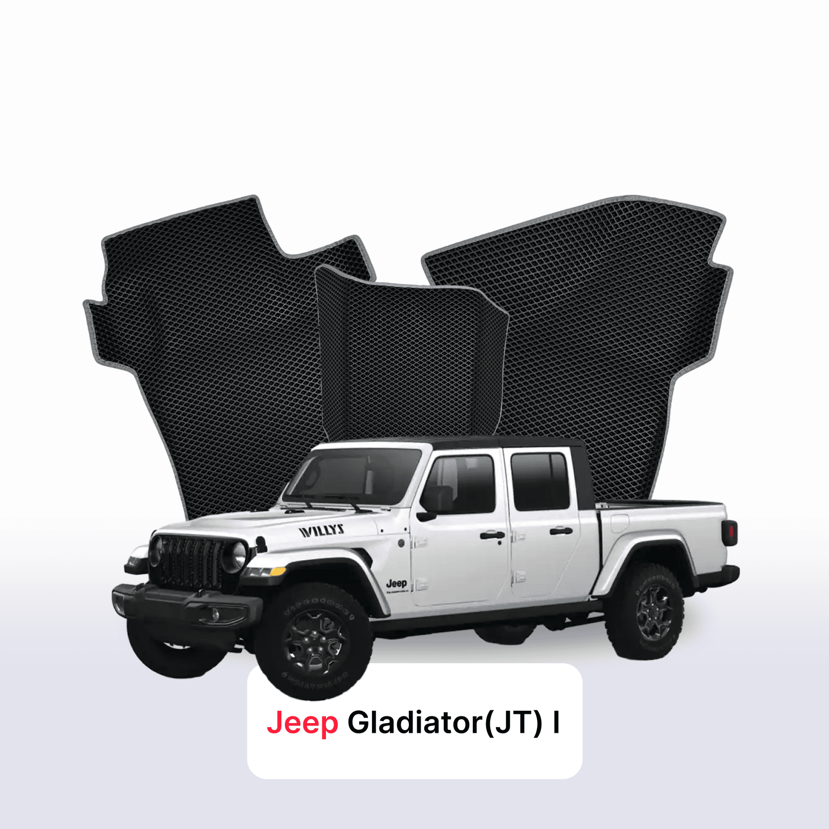 Fußmatten EVAMATS für Jeep Gladiator(JT) 1. Generation 2019-2024 Jahr PICK-UP Doppelkabine Fußmatten EVAMATS für Jeep Gladiator(JT) 1. Generation 2019-2024 Jahr PICK-UP Doppelkabine