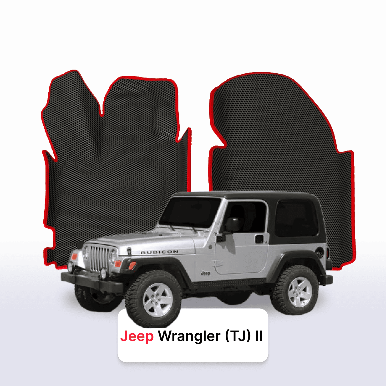 Fußmatten EVAMATS für Jeep Wrangler(TJ) 2. Generation 1996–2006, SUV, 3-türig Fußmatten EVAMATS für Jeep Wrangler(TJ) 2. Generation 1996–2006, SUV, 3-türig