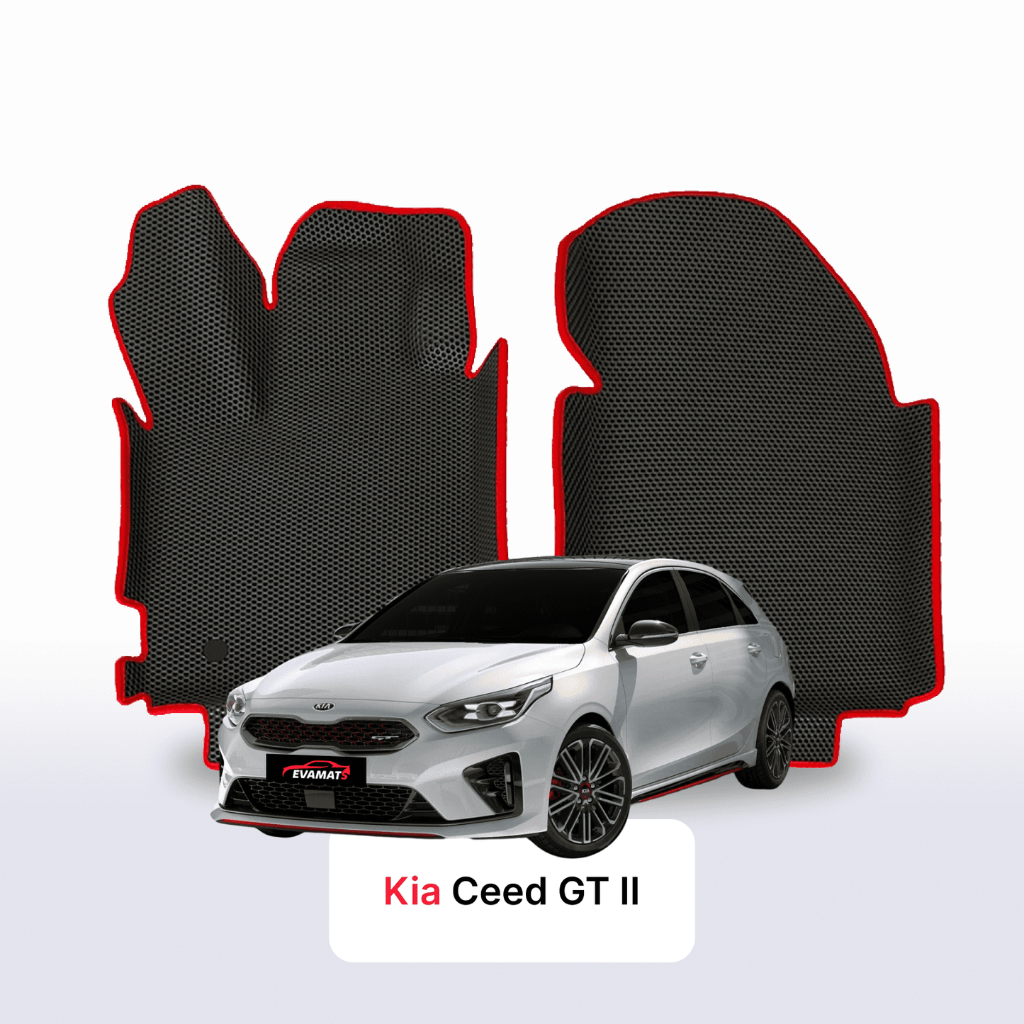 Fußmatten EVAMATS für Kia Ceed GT II Gen 2018-2023 Jahr FLIEßHECK 5-Türer