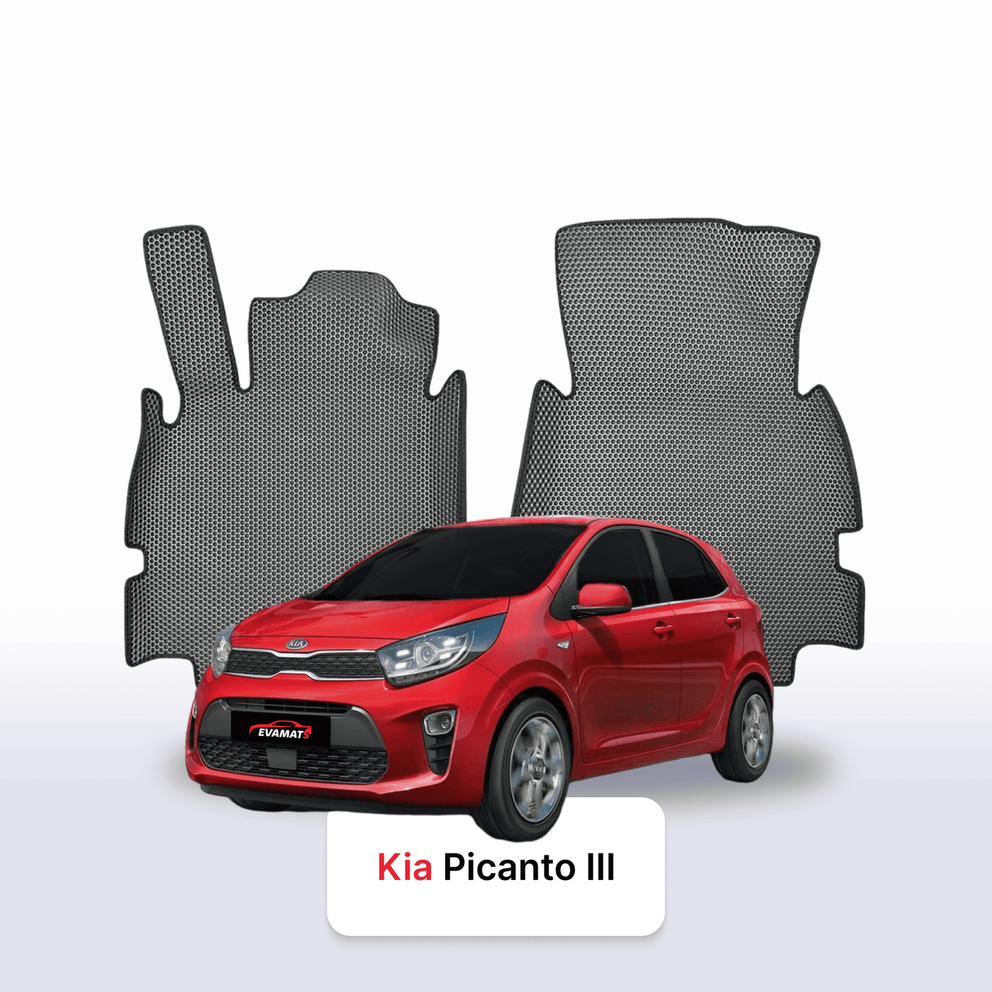 Fußmatten EVAMATS für Kia Picanto III Gen 2017-2025 Jahr FLIEßHECK 5-Türer