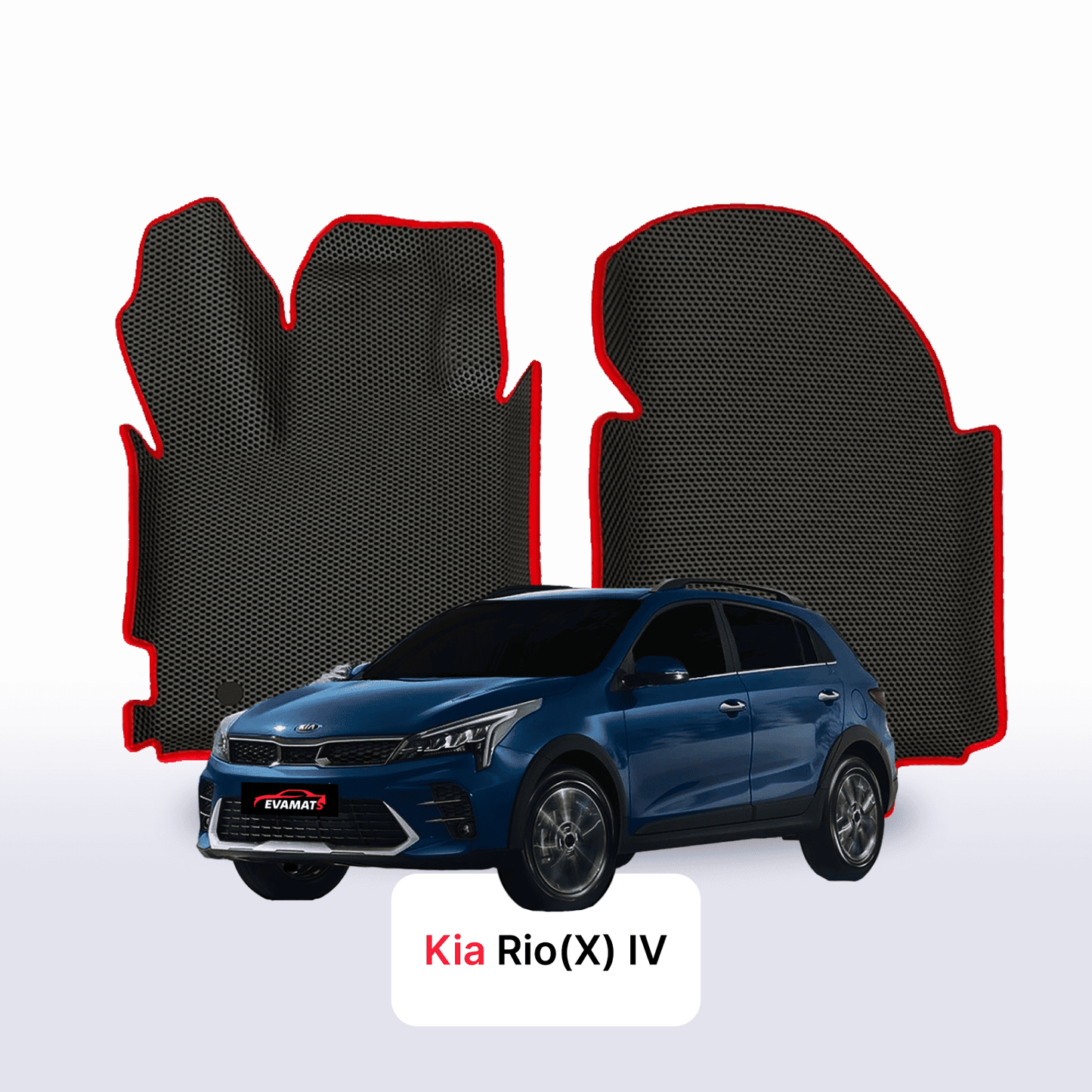 Fußmatten EVAMATS für Kia Rio(X) IV gen 2017-2023 Jahr FLIEßHECK 5-Türer