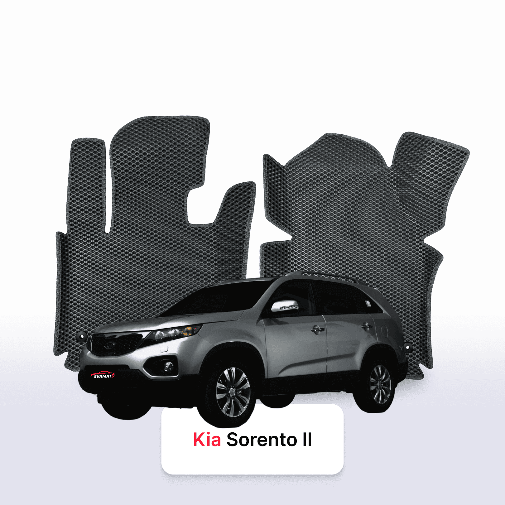 Fußmatten EVAMATS für Kia Sorento II Gen 2009–2014, SUV, 7-Sitzer Fußmatten EVAMATS für Kia Sorento II Gen 2009–2014, SUV, 7-Sitzer