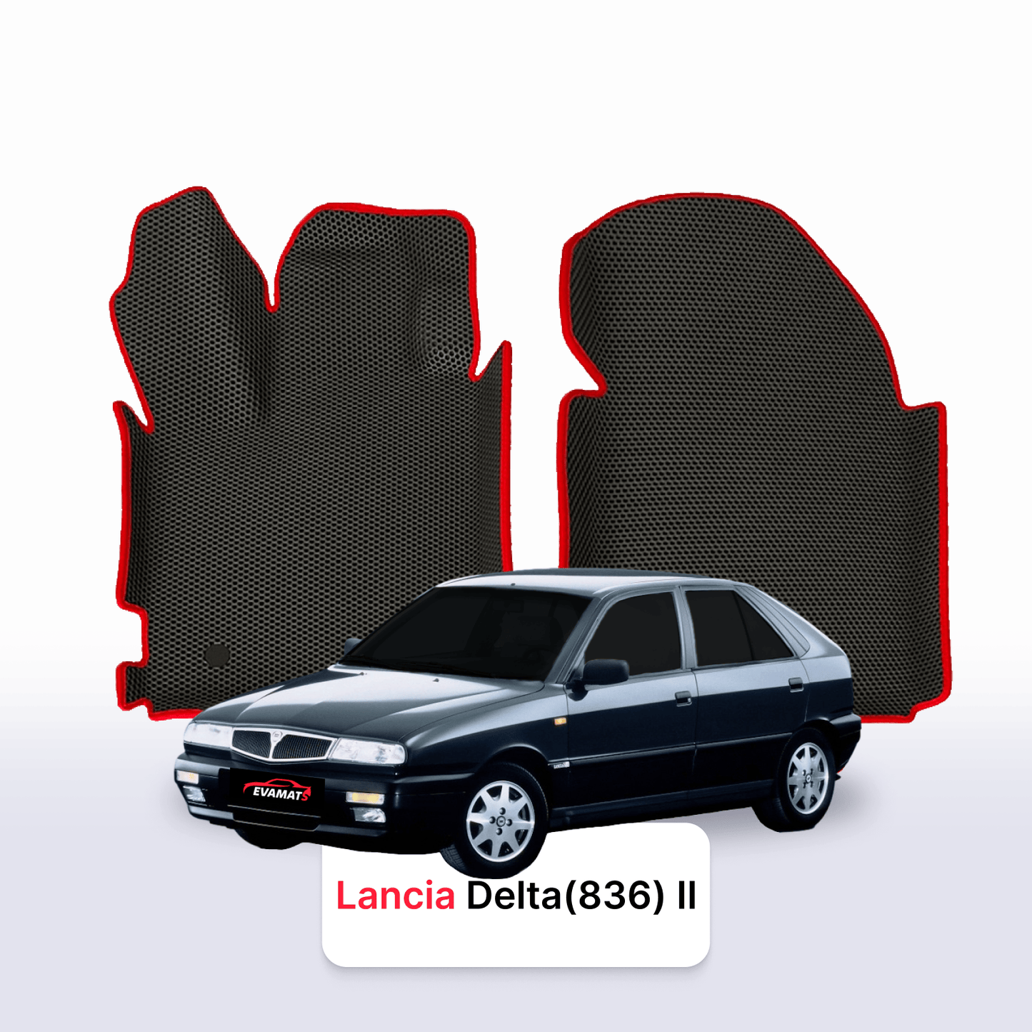 Fußmatten EVAMATS für Lancia Delta(836) 2. Generation 1993-1999 Jahr FLIEßHECK 5-Türer