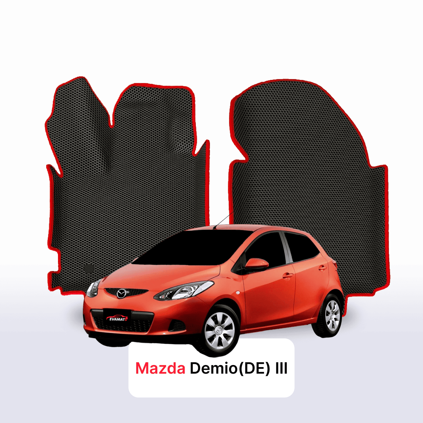 Fußmatten EVAMATS für Mazda Demio (DE) 3. Generation 2007–2014, Fließheck, 5-türig