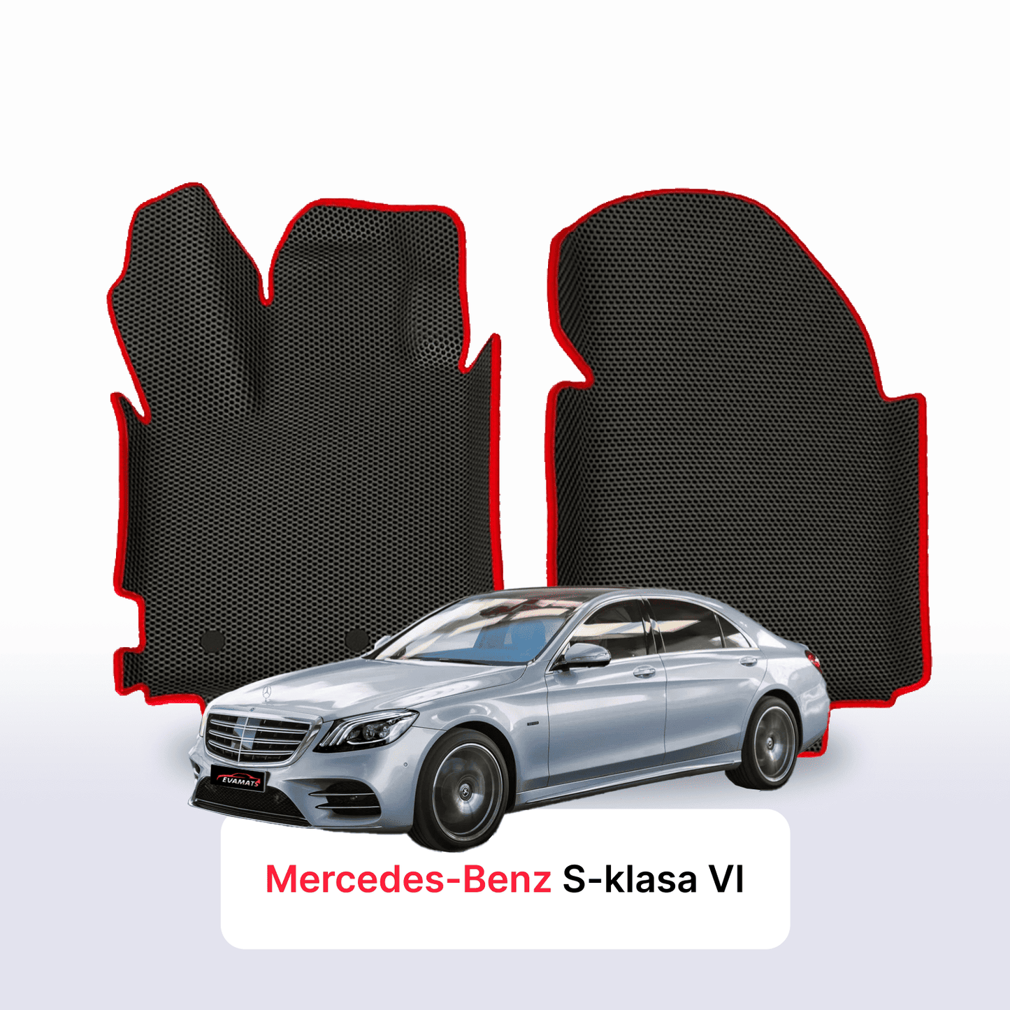Fußmatten EVAMATS für Mercedes-Benz S-Klasse der 6. Generation (W222) 2013 – 2020, lange Limousine
