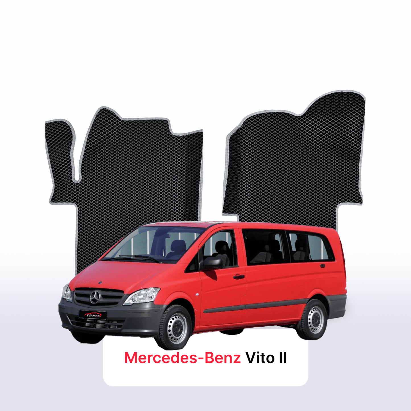 Fußmatten EVAMATS für Mercedes-Benz Vito (W639) 2003 – 2014 Baujahr MINIVAN