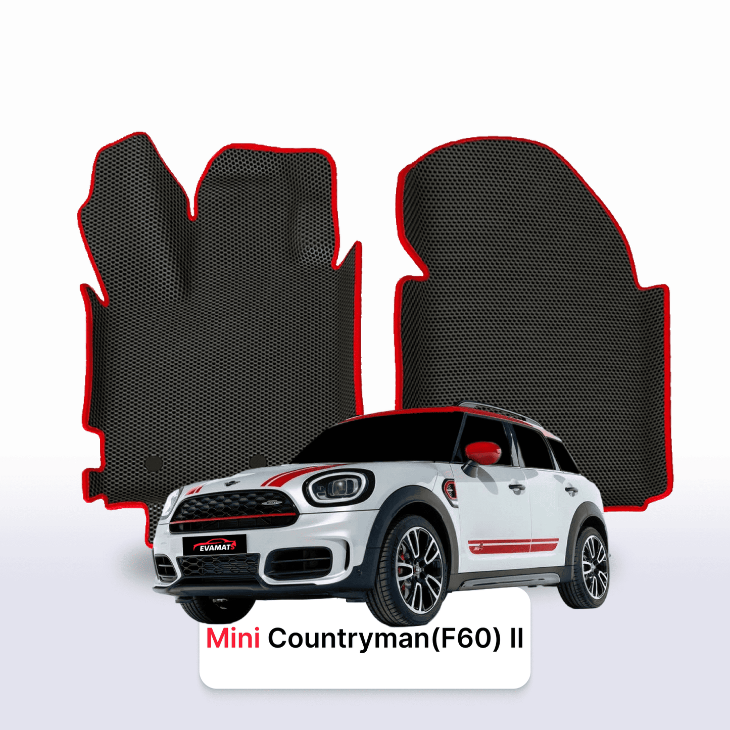 Fußmatten EVAMATS für Mini Countryman (F60) 2. Generation 2016-2023 Jahr JCW SUV