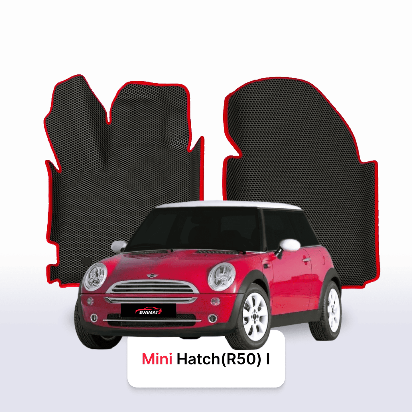 Fußmatten EVAMATS für Mini Hatch (R50) 1. Generation 2000-2006 Jahr Cooper S HATCHBACK 3-Türer
