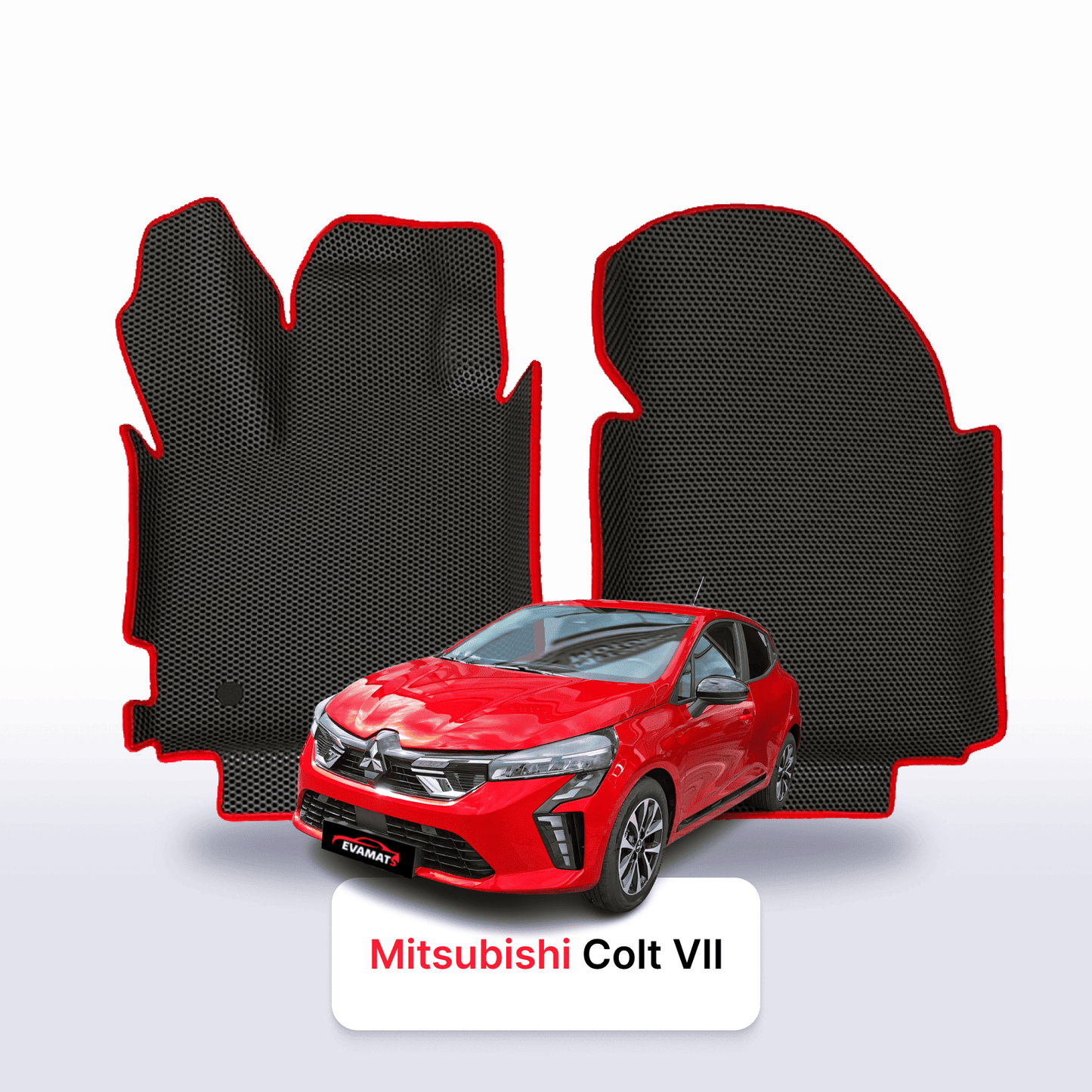 Fußmatten EVAMATS für Mitsubishi Colt (Z30) 6. Generation 2002–2012, Schrägheck, 3-türig