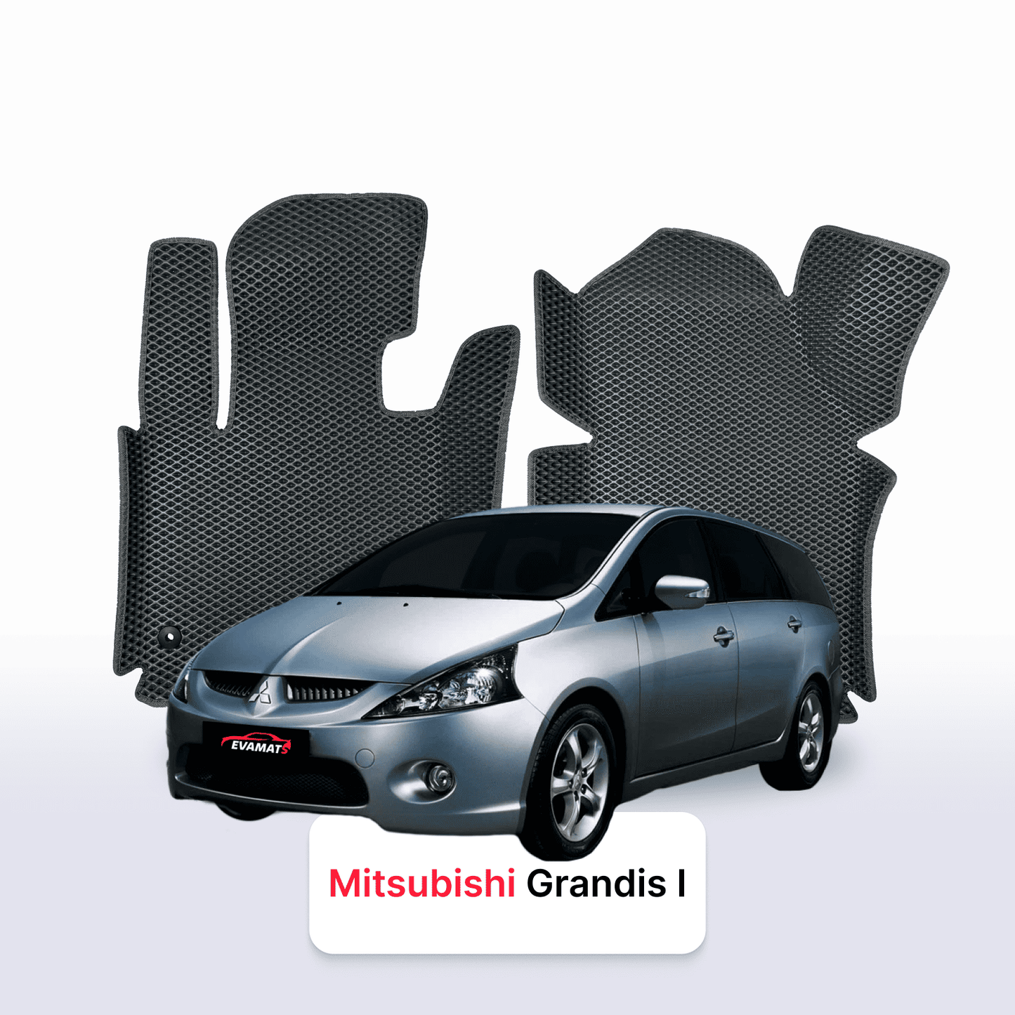 Fußmatten EVAMATS für Mitsubishi Grandis 1 Gen 2003-2011 Jahr MINIVAN