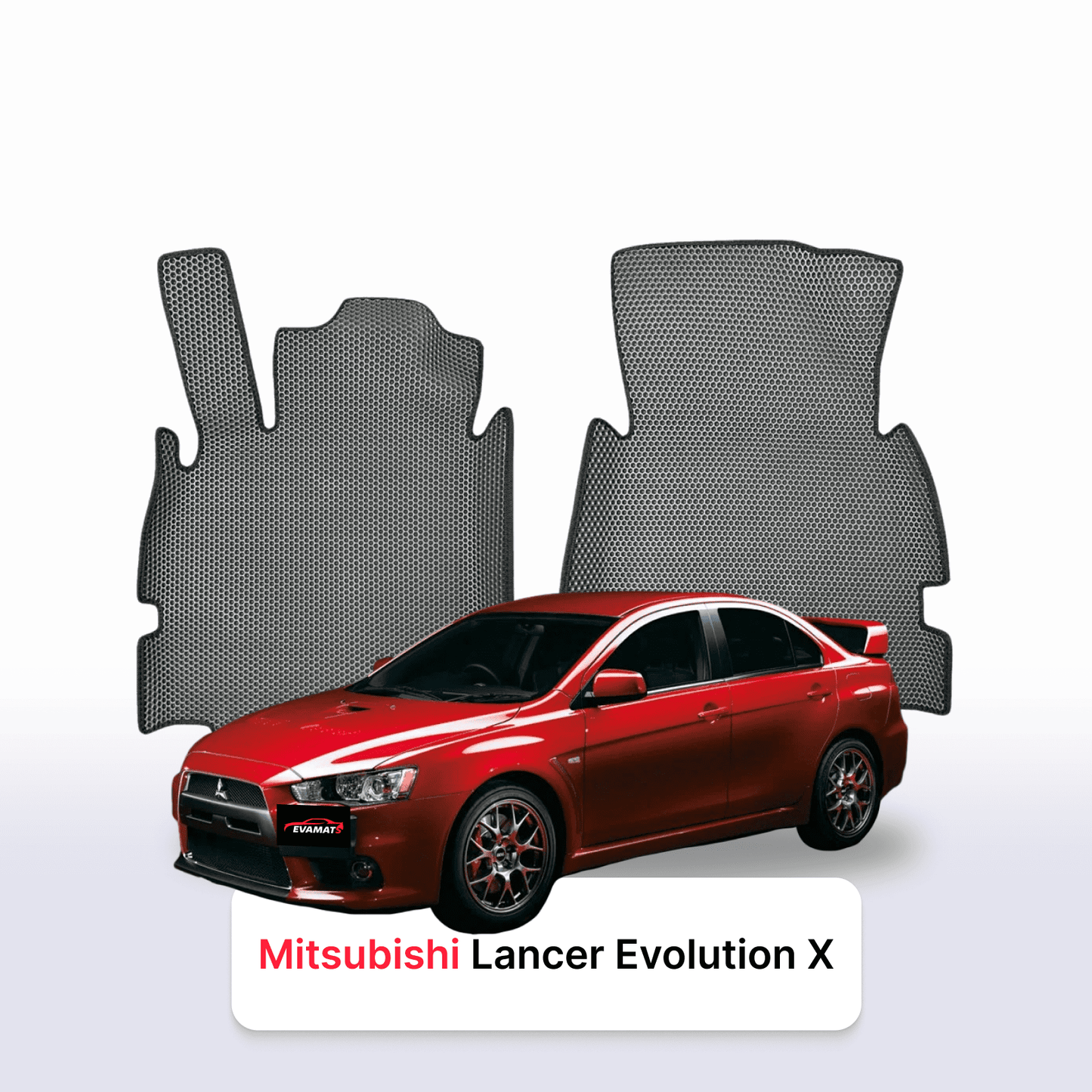 Fußmatten EVAMATS für Mitsubishi Lancer Evolution 10 Gen 2007-2016 Jahr Limousine