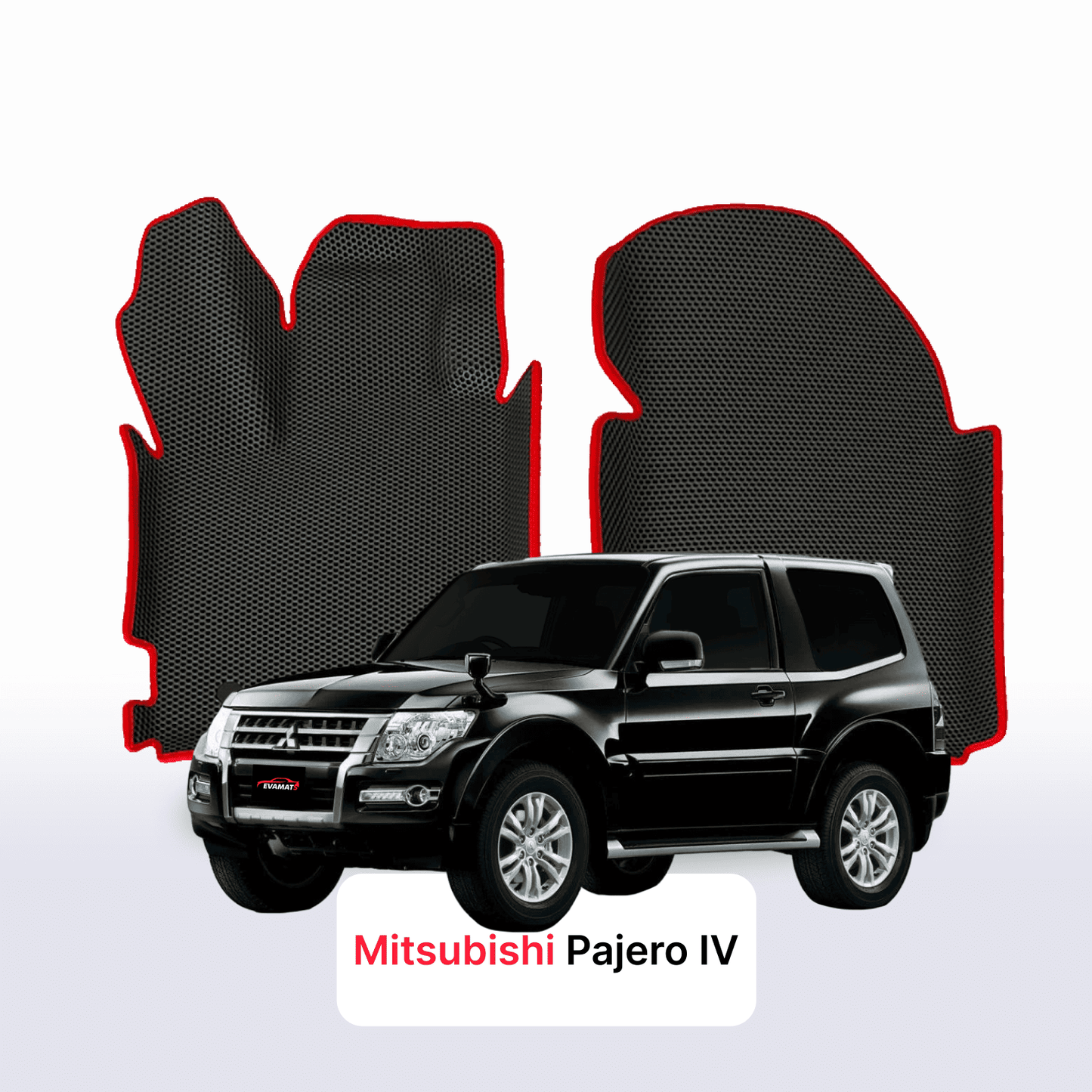 Fußmatten EVAMATS für Mitsubishi Pajero 4 Gen 2006–2023, SUV, 3-türig