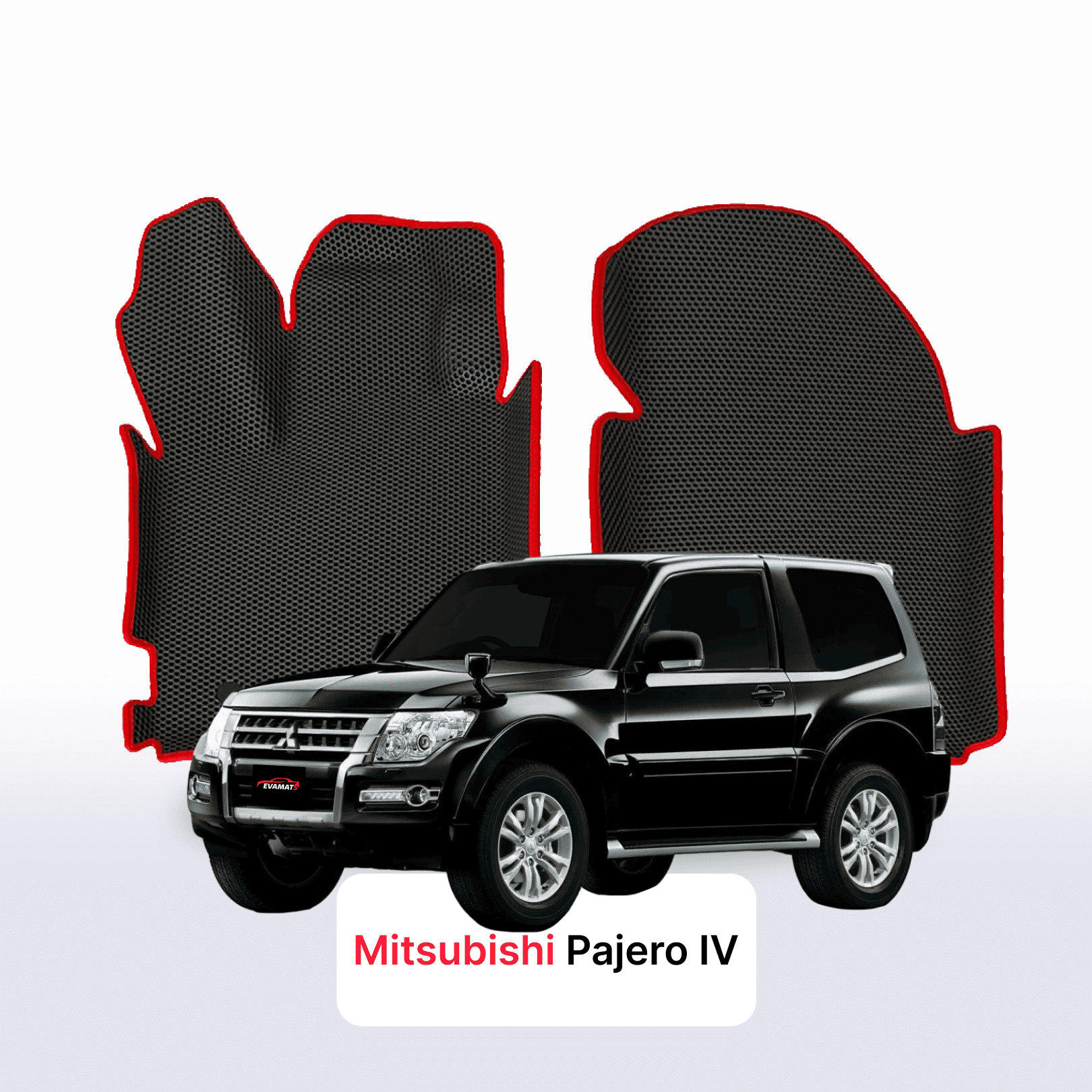 Fußmatten EVAMATS für Mitsubishi Pajero 4 Gen 2006–2023, SUV, 3-türig Fußmatten EVAMATS für Mitsubishi Pajero 4 Gen 2006–2023, SUV, 3-türig