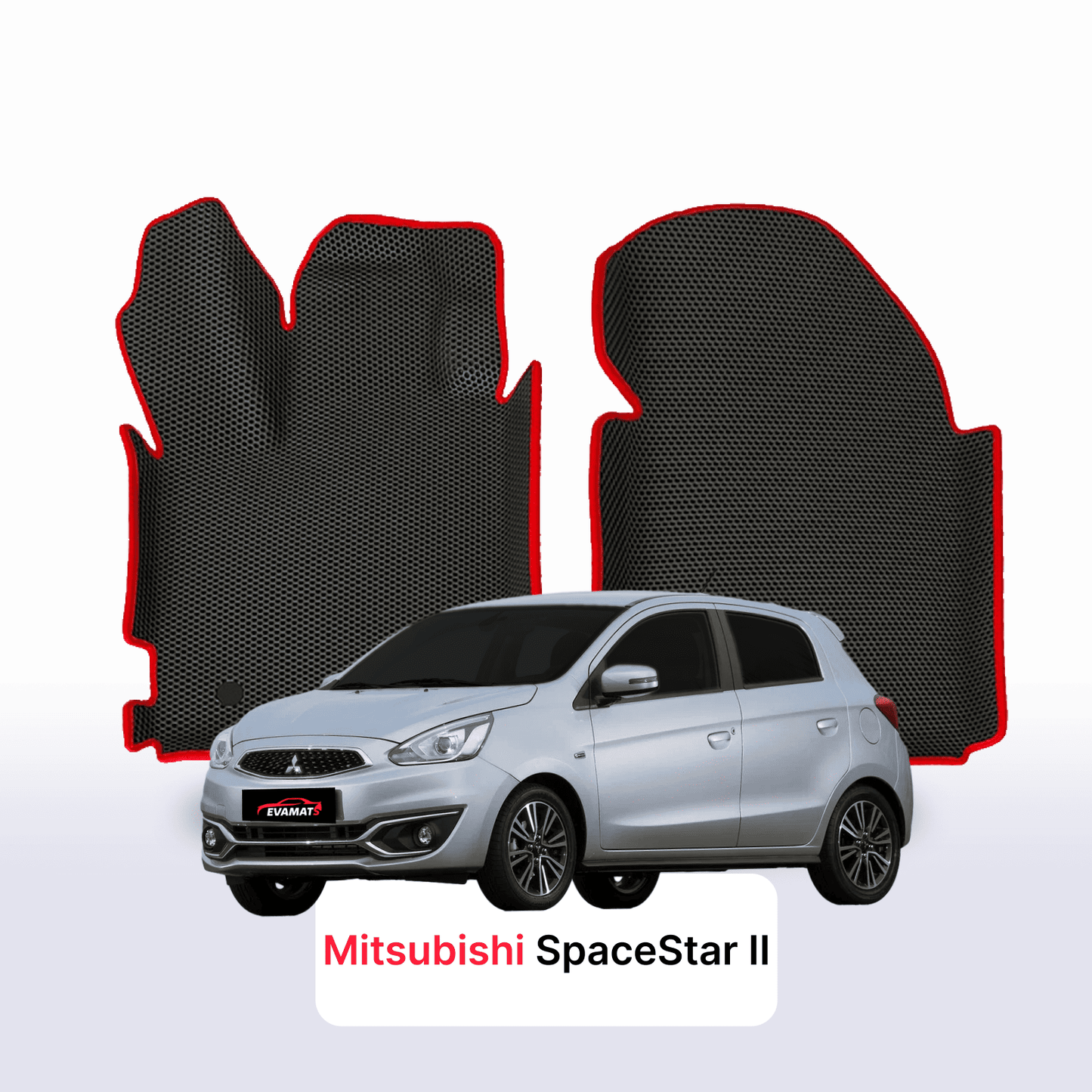 Fußmatten EVAMATS für Mitsubishi Space Star 2 Gen 2012-2025 Jahr FLIEßHECK 5-Türer