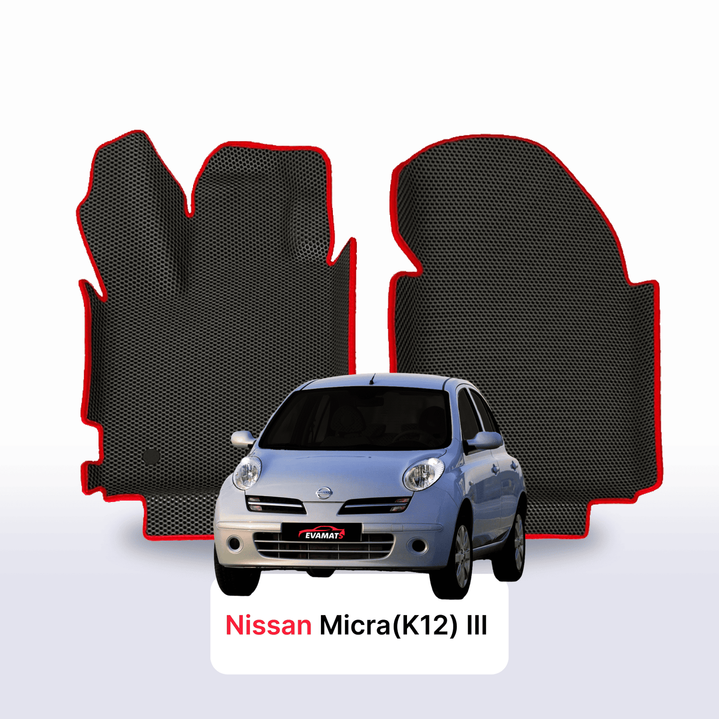 Fußmatten EVAMATS für Nissan Micra(K12) III Gen 2002-2010 Jahr FLIEßHECK 5-Türer