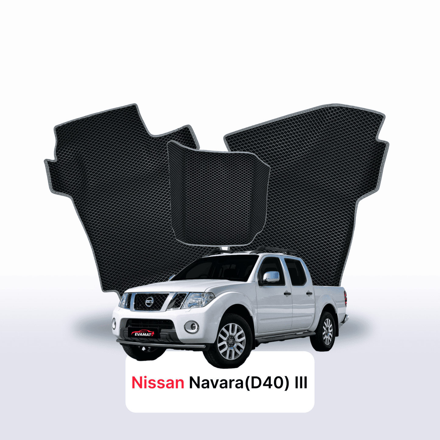 Fußmatten EVAMATS für Nissan Navara(D40)(Frontier) III Gen 2004-2015 Jahr PICK-UP Doppelkabine