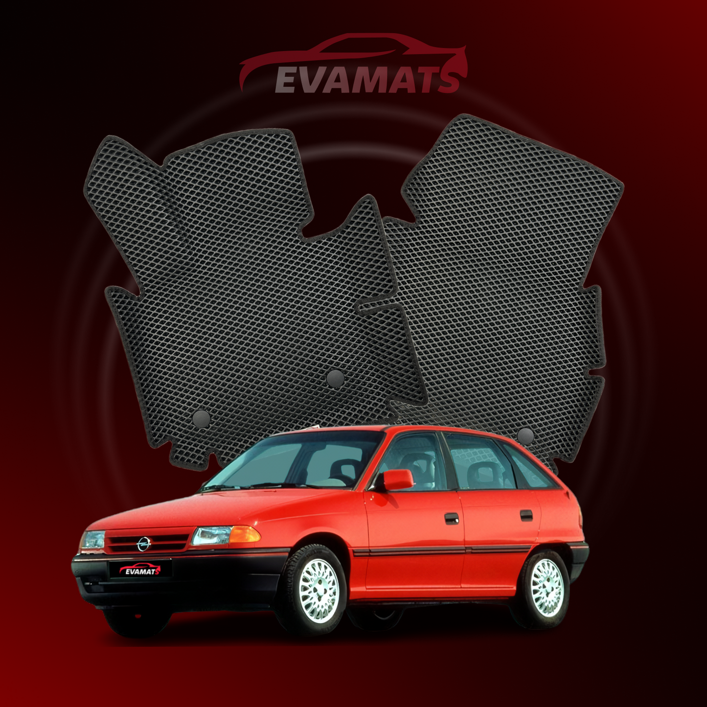 Fußmatten EVAMATS für Opel Astra G 2 Gen 1998-2009 Jahr COUPE