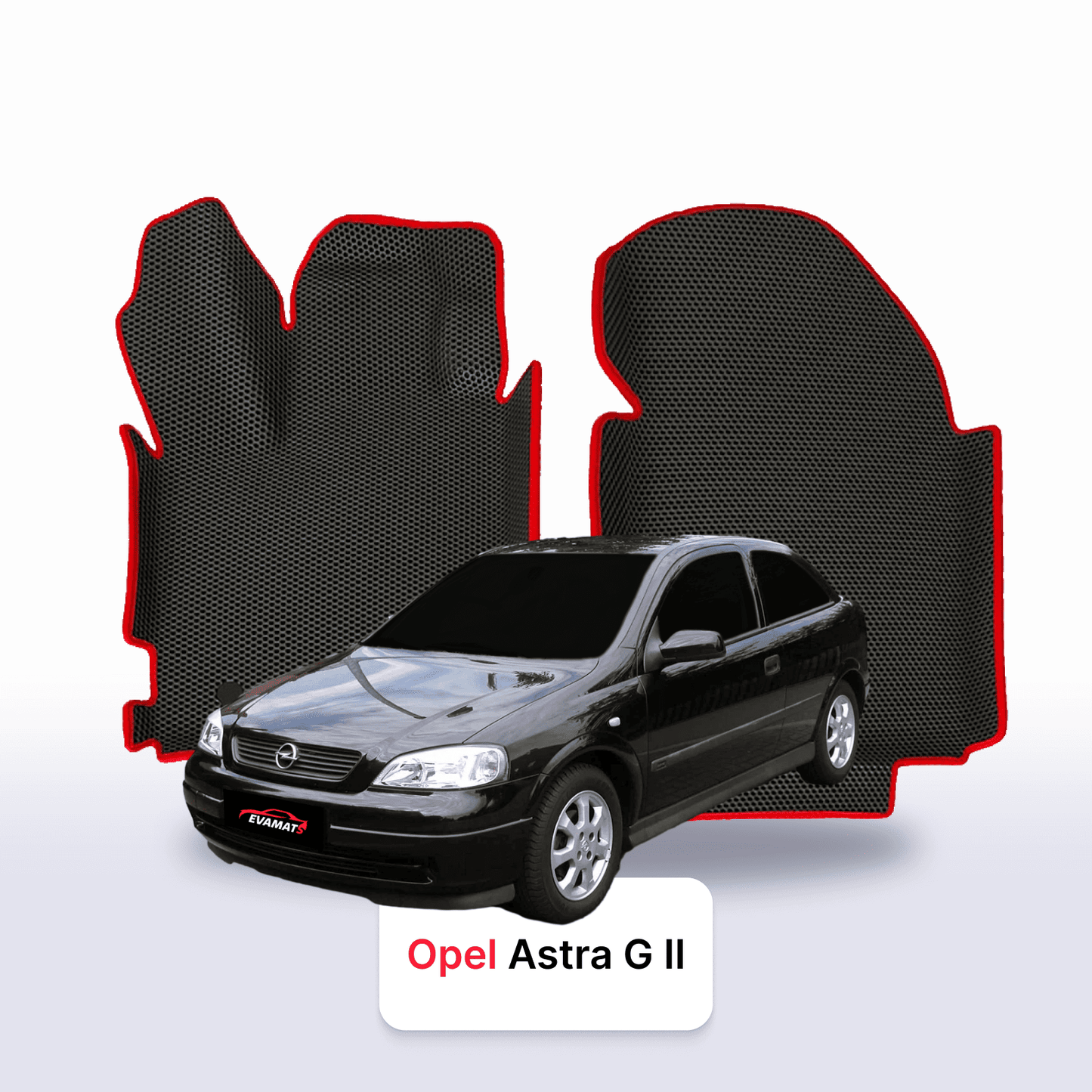 Fußmatten EVAMATS für Opel Astra G 2 Gen 1998-2009 Baujahr FLIEßHECK 3-Türer