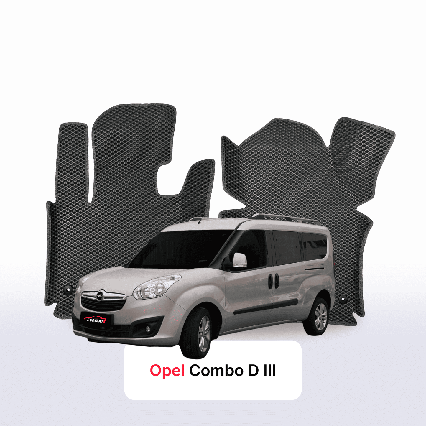 Fußmatten EVAMATS für Opel Combo D 3 Gen 2011-2017 Jahr MINIVAN LWB